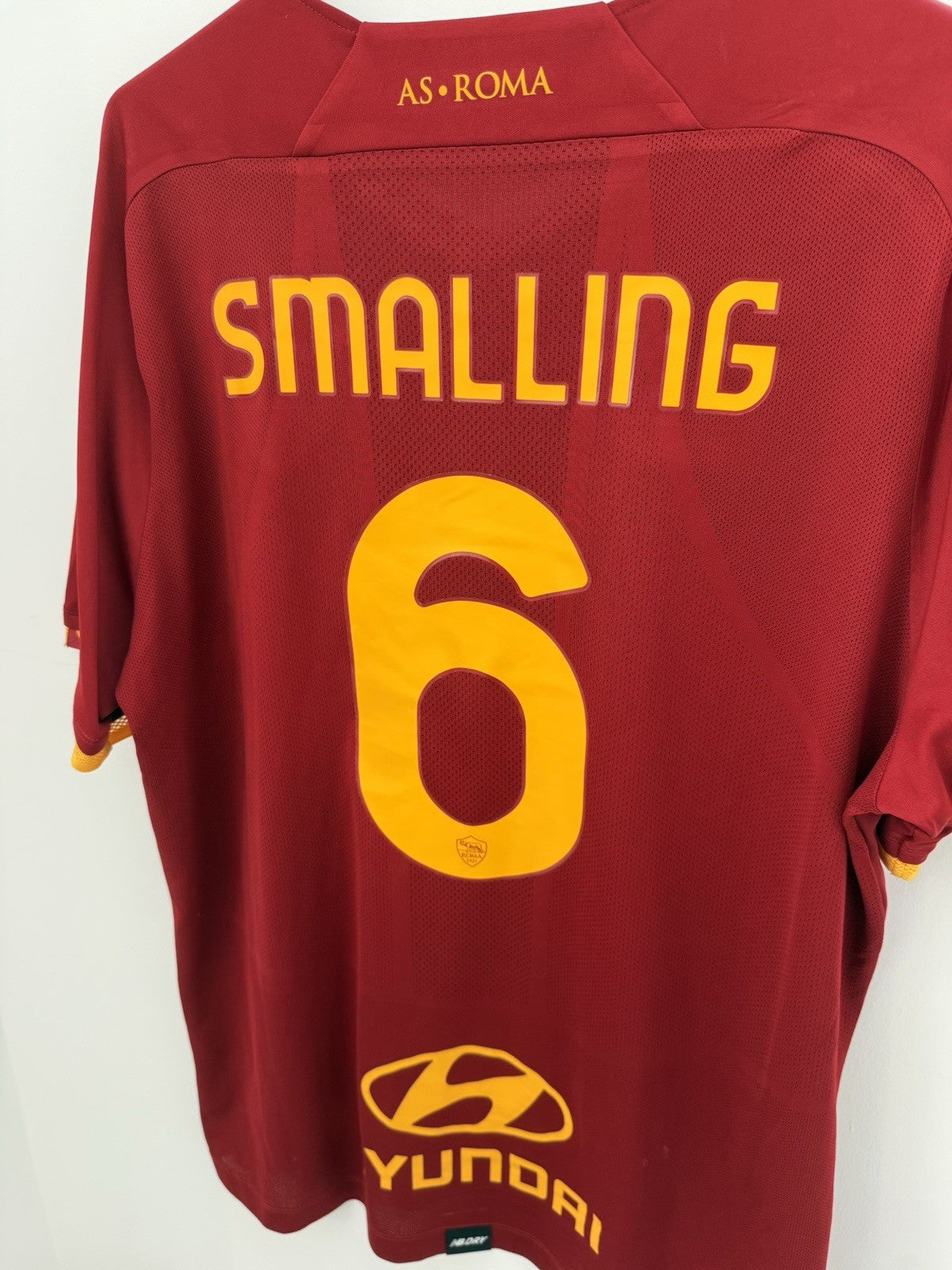 AS Roma Smalling #6 2021/22 XL Home Shirt New Balance Excellent Condition