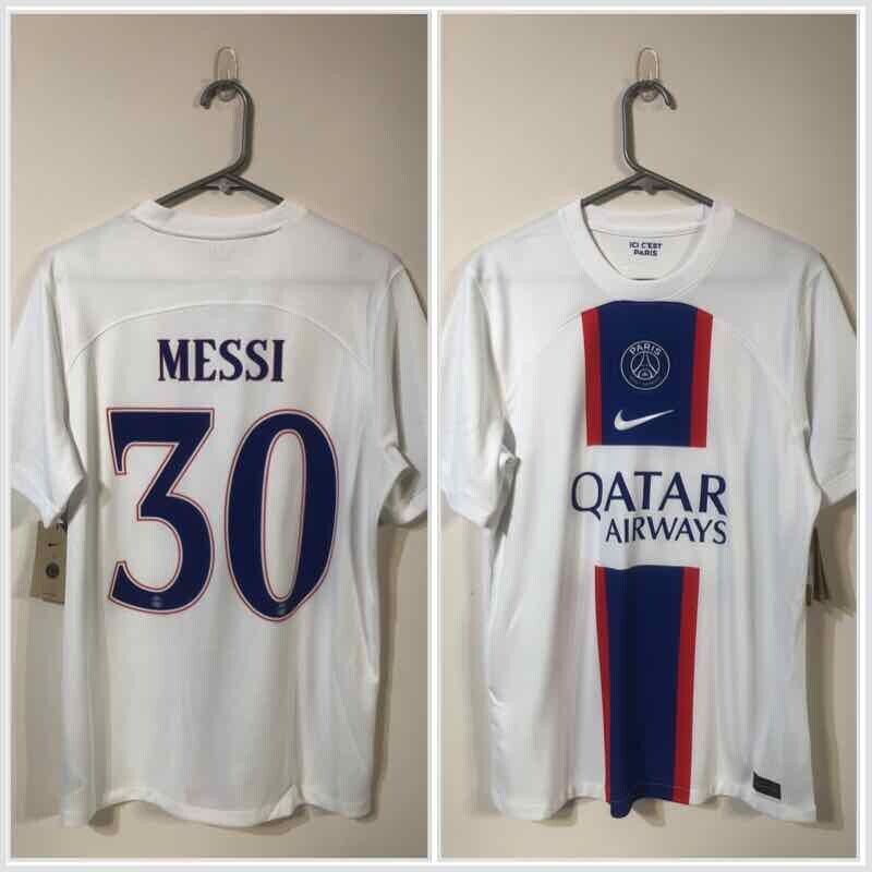 Messi #30 Paris St Germain 2022/23 Medium Euro Away Shirt Nike Excellent Conditi