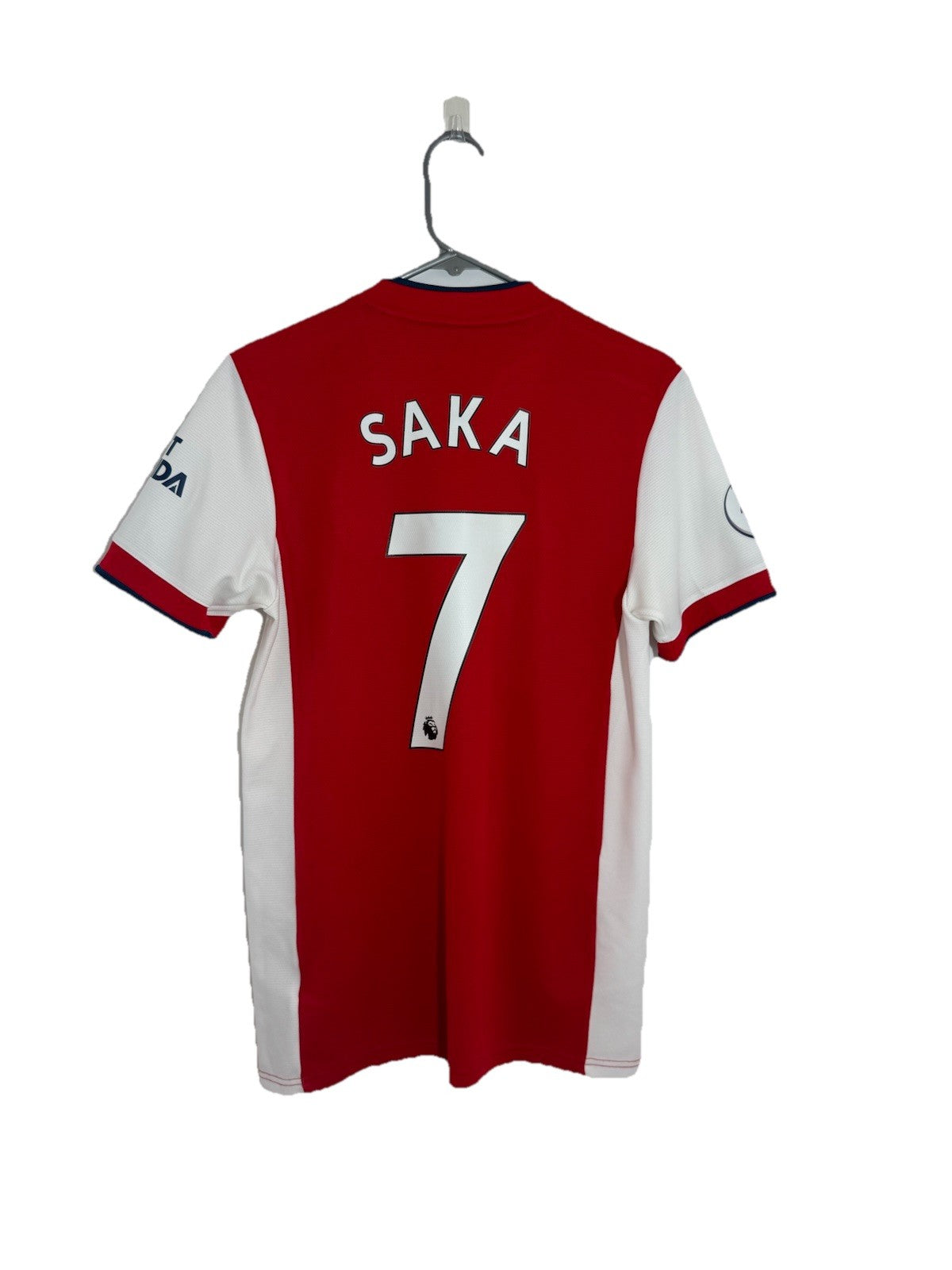 Arsenal Saka #7 2021/22 Small Home Shirt Adidas Excellent Condition GM0217