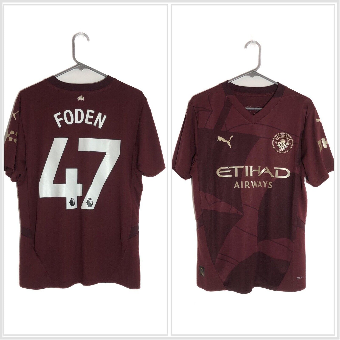 Foden 47 Manchester City 2024 25 Medium 3rd Shirt Excellent Condition 775201 03