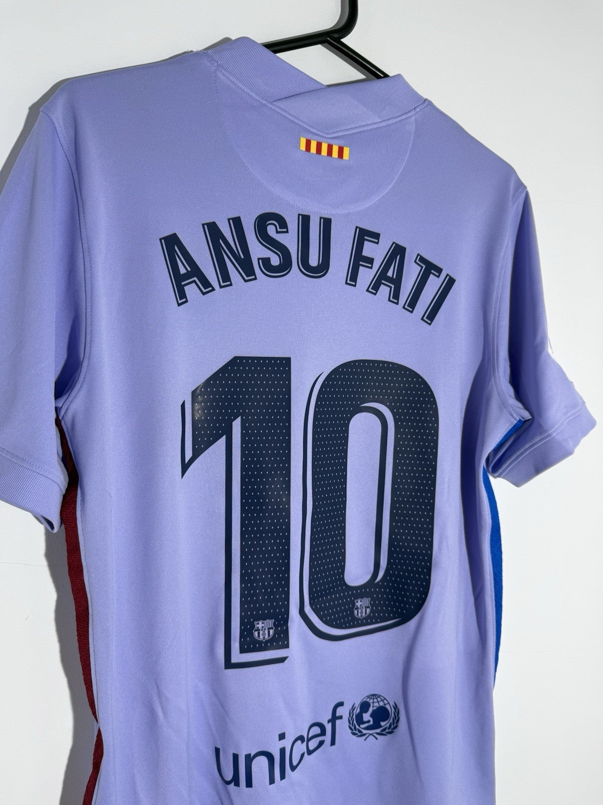 Barcelona Ansu Fati #10 2021/22 Medium Away Shirt Excellent Condition CV7890-581