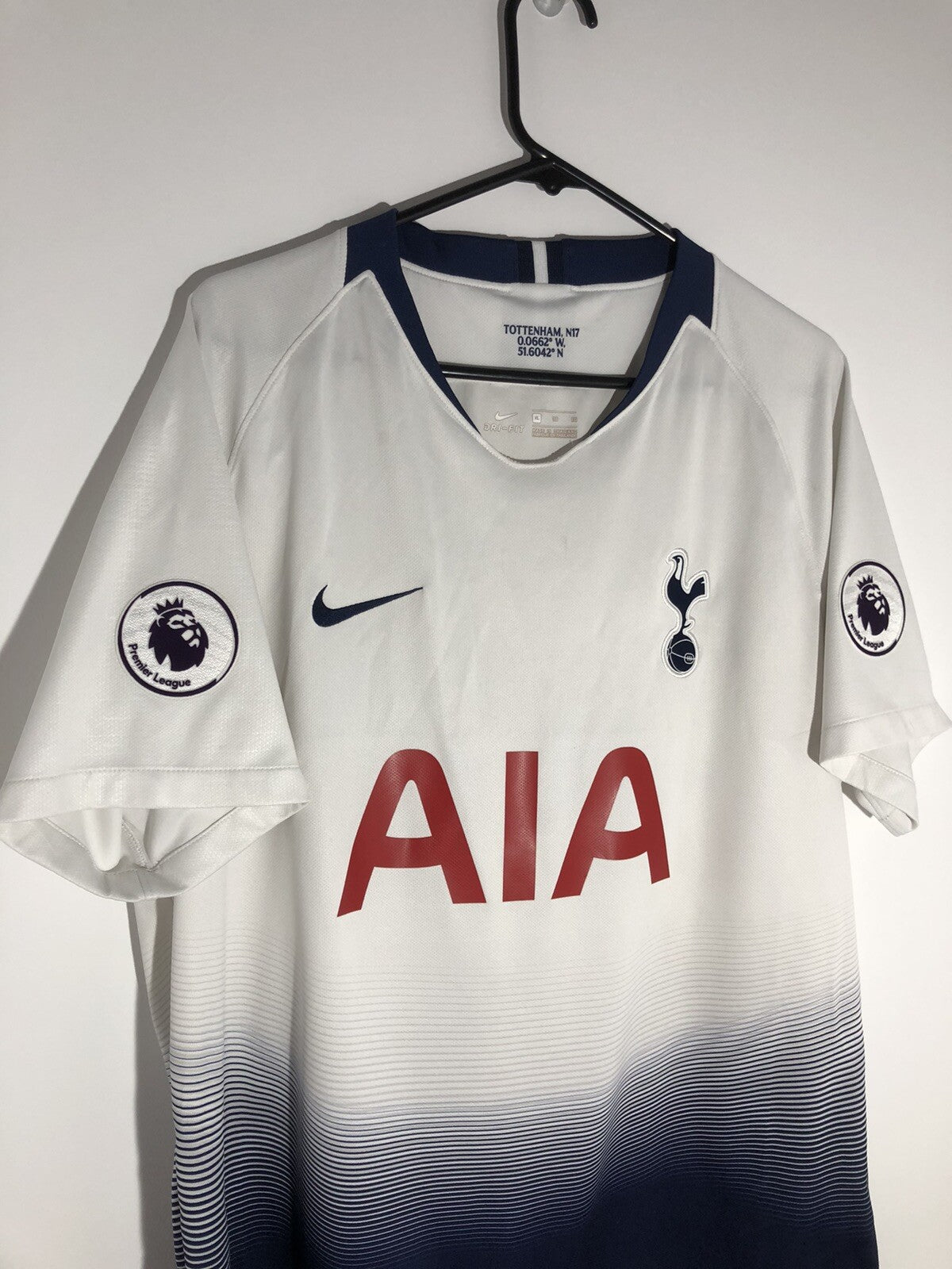 Tottenham Hotspur Lucas #27 2018/19 XL Home Excellent Condition 919005-101