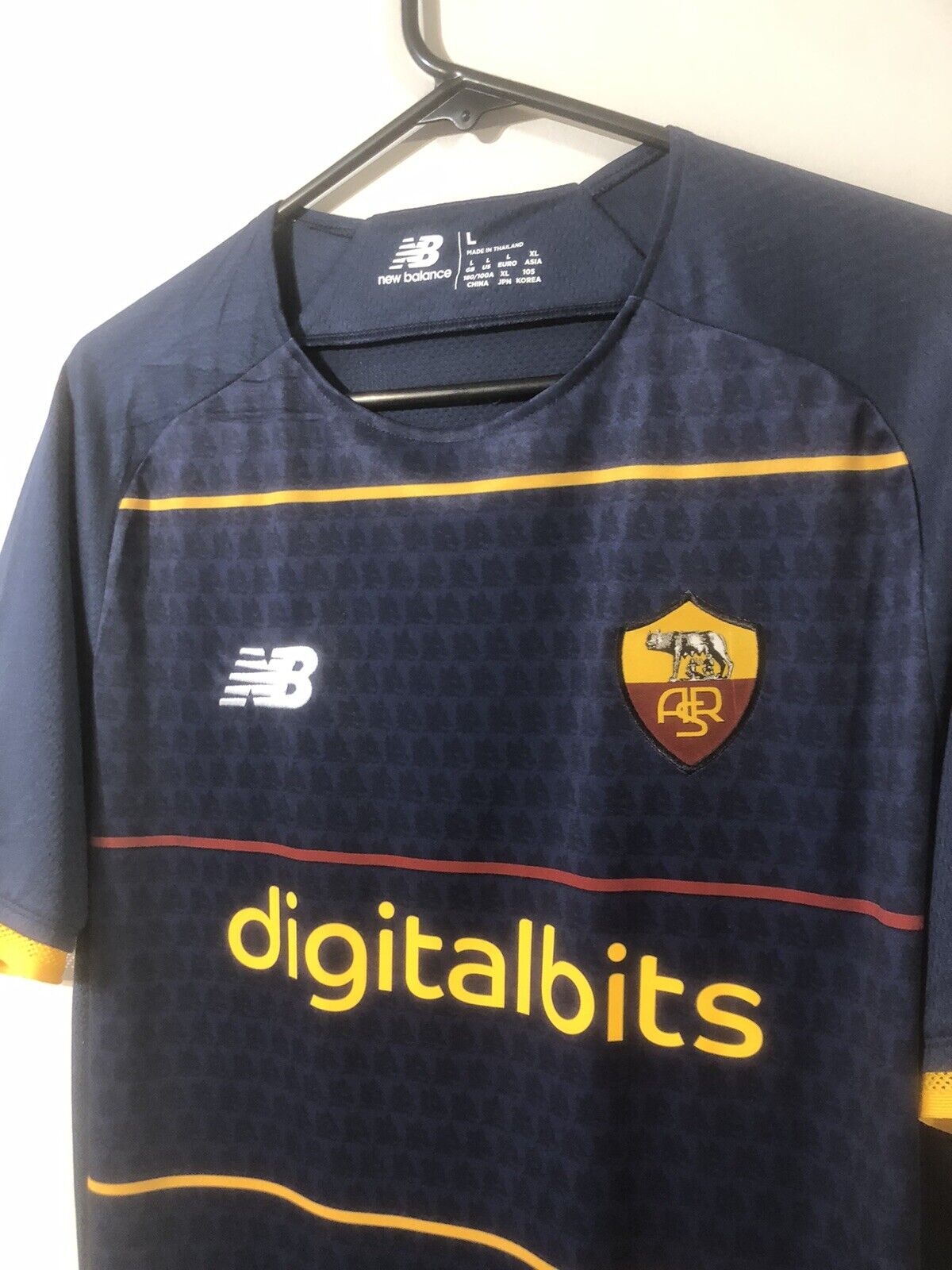 Mancini #23 AS Roma 4th 2021/22 Large Football Shirt New Balance BNWT