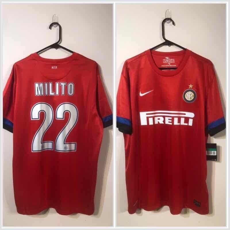 Milito #22 Inter Milan 2012/13 X-Large Away Football Shirt Nike BNWT