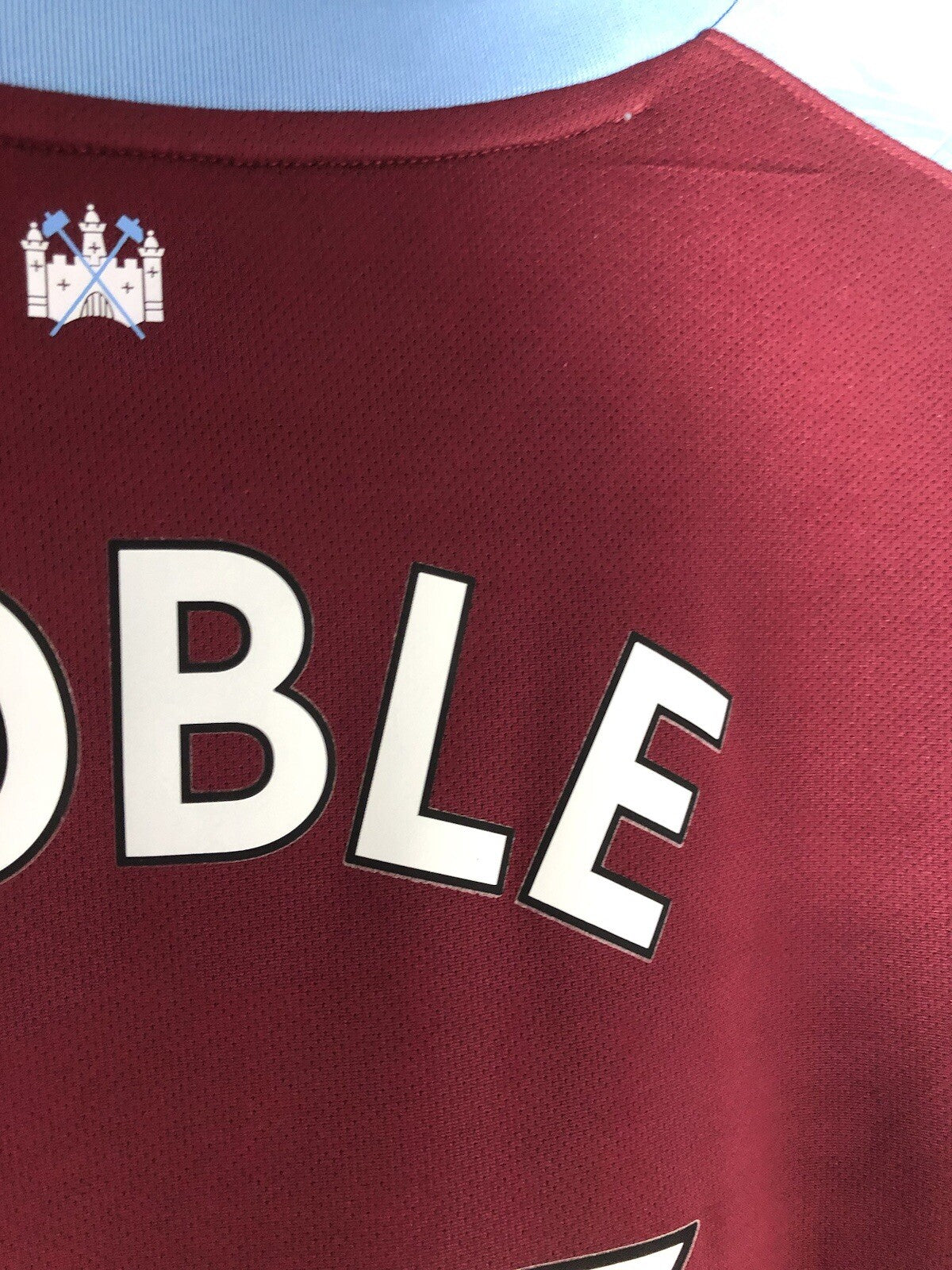 West Ham United Noble #16 2019/20 Medium Home Shirt Umbro Excellent Condition