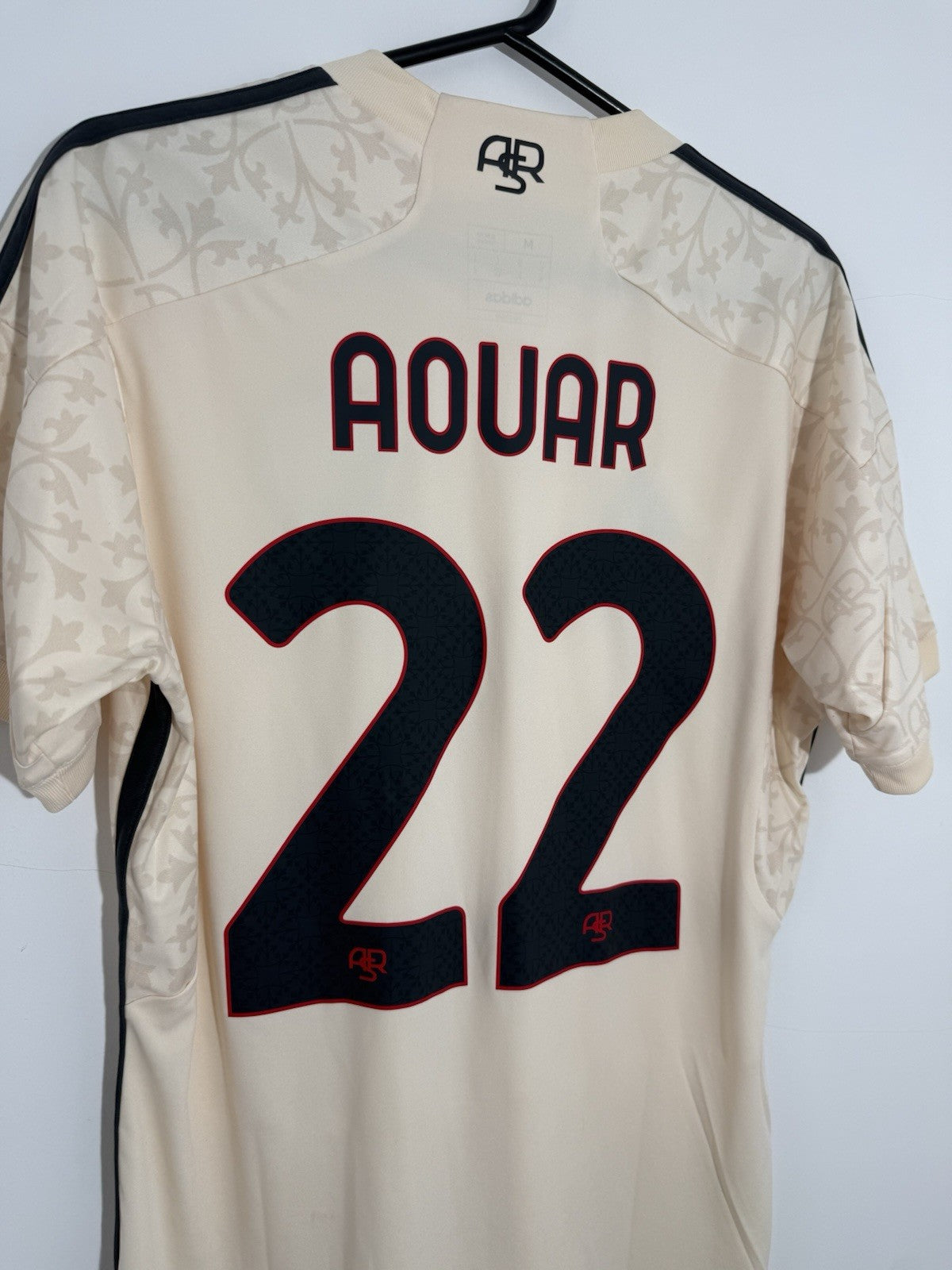 AS Roma Aouar #22 2023/24 Away Medium Shirt Adidas Excellent Condition