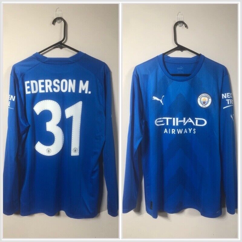 Ederson #31 Manchester City 2022/23 Large Away Euro Goalkeeper Shirt BNWT