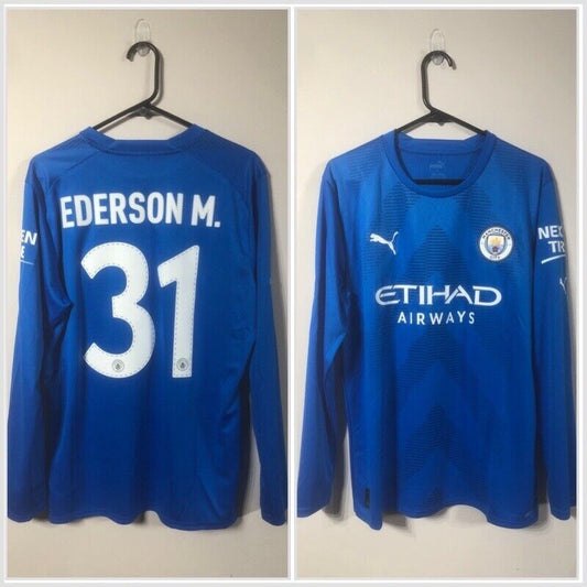 Ederson #31 Manchester City 2022/23 Large Away Euro Goalkeeper Shirt BNWT