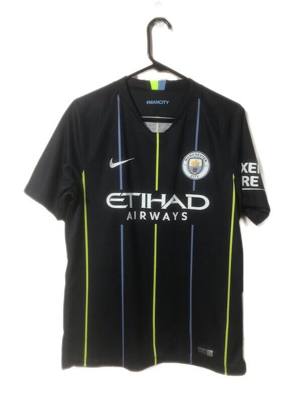 Kun Aguero 10 Manchester City 2018 19 Medium Away Excellent Condition 919002 476