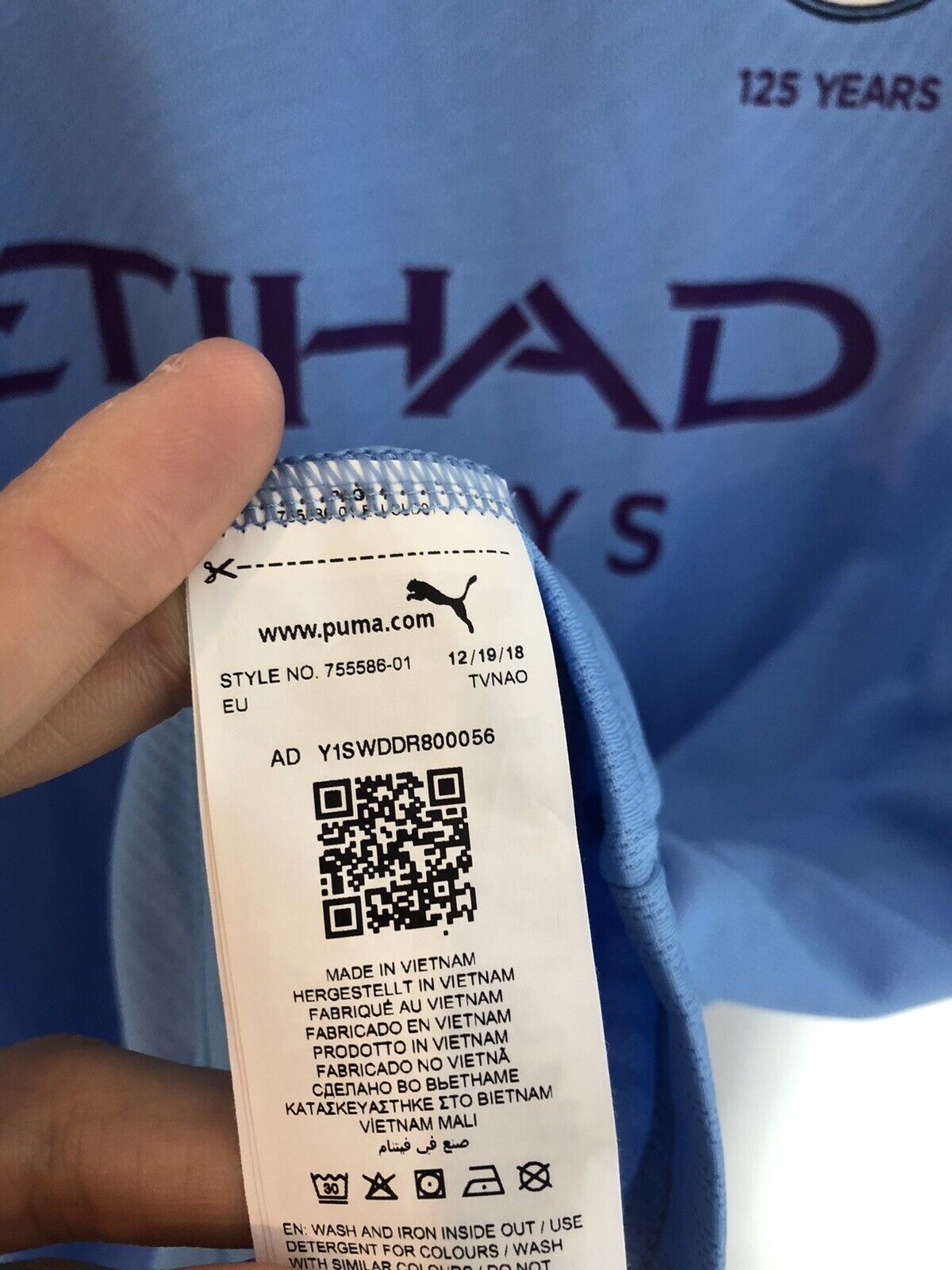 Silva 21 Manchester City 2019 20 Xl Home Shirt Excellent Condition 755586 01