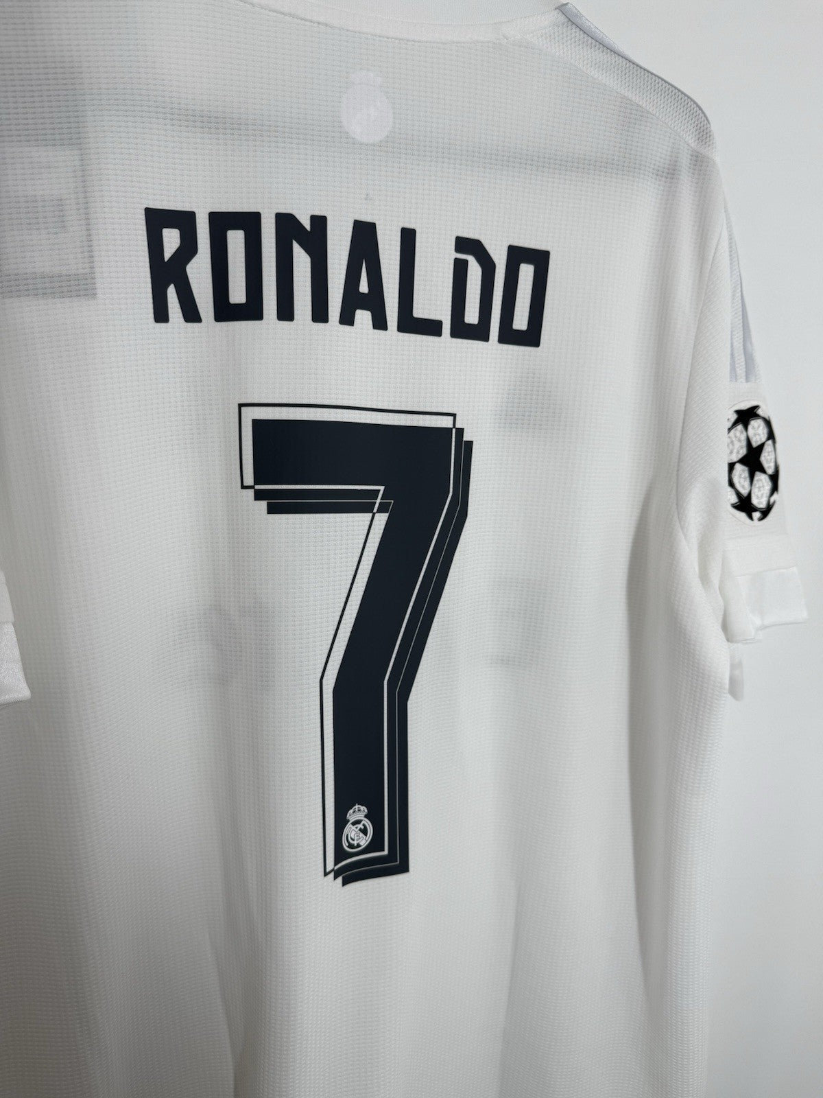 Real Madrid Ronaldo #7 2015/16 XL Champions League Home Shirt BNWT S12614
