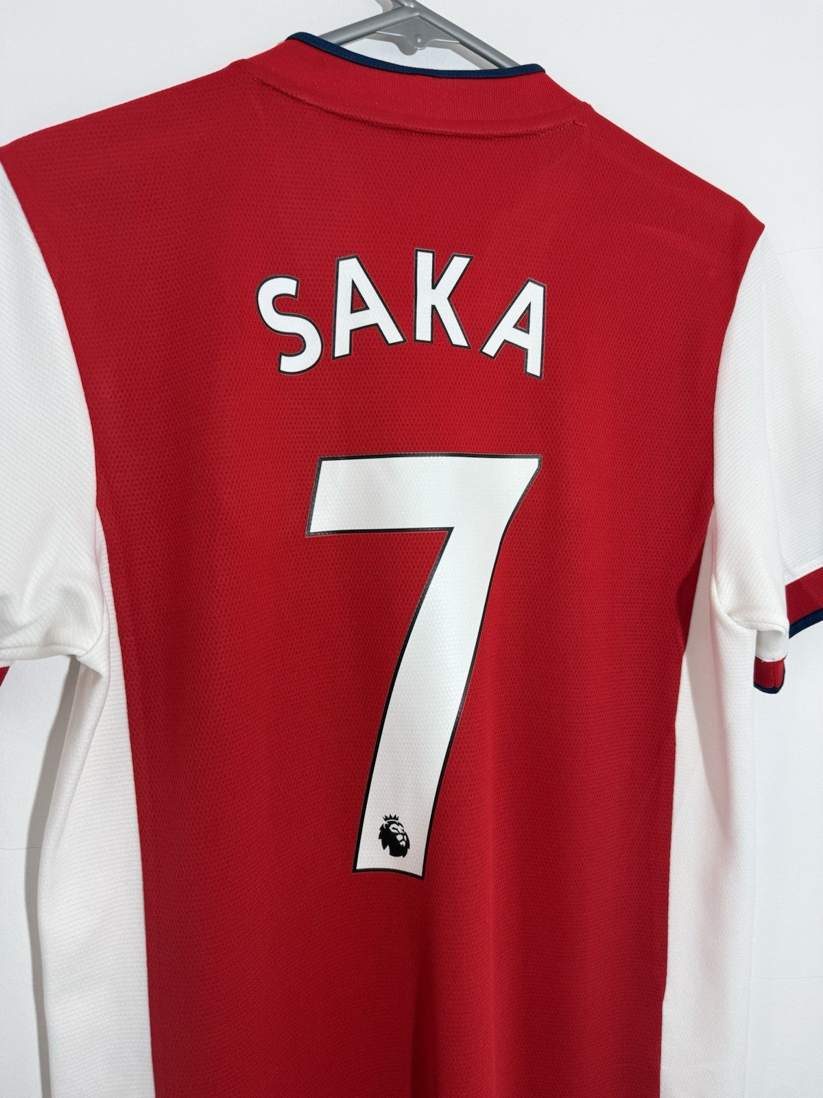 Arsenal Saka #7 2021/22 Small Home Shirt Adidas Excellent Condition GM0217