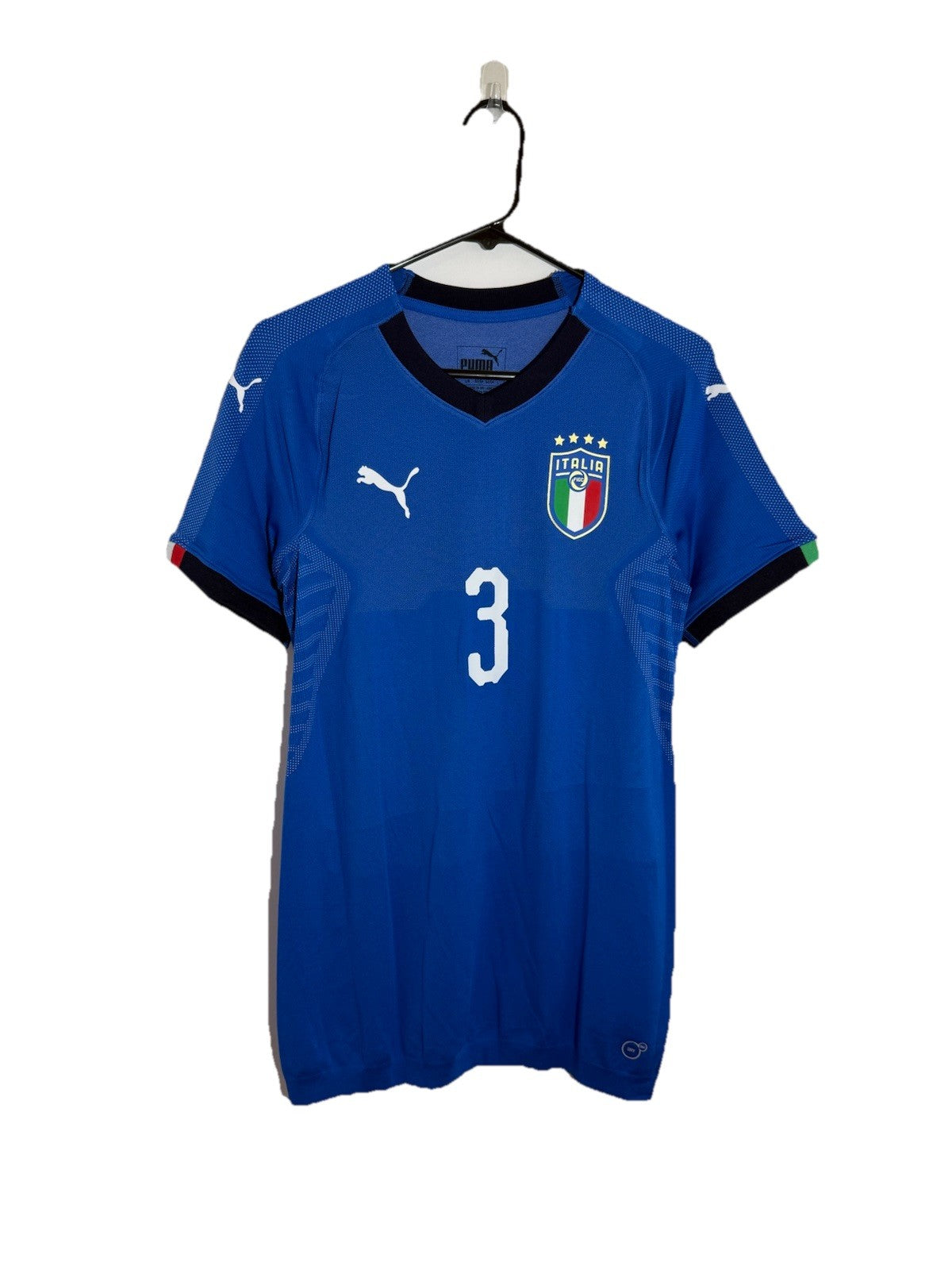 Italy Chiellini #3 2018 Home Large Football Shirt Puma BNWT 752265-01