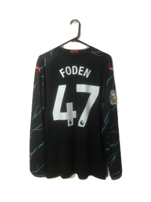 Manchester City Foden #47 2023/24 XL 3rd Shirt Excellent Condition 770461-03