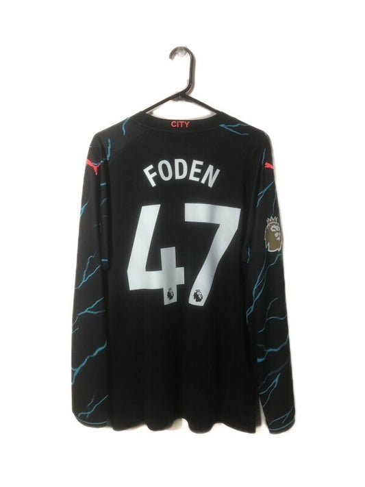 Manchester City Foden #47 2023/24 XL 3rd Shirt Excellent Condition 770461-03