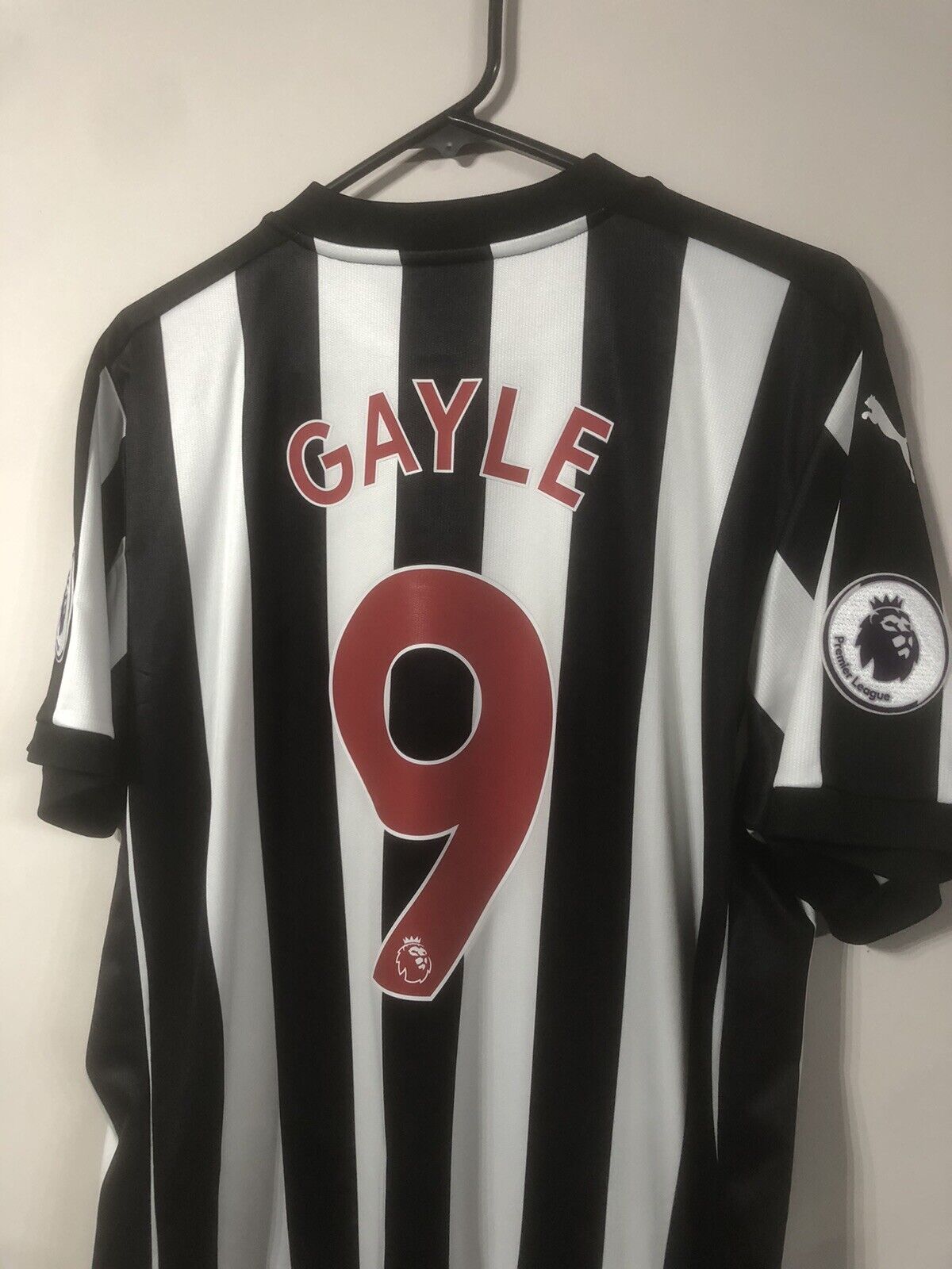 Gayle 9 Newcastle United Home Large 2017 18 Shirt Excellent Condition 751271