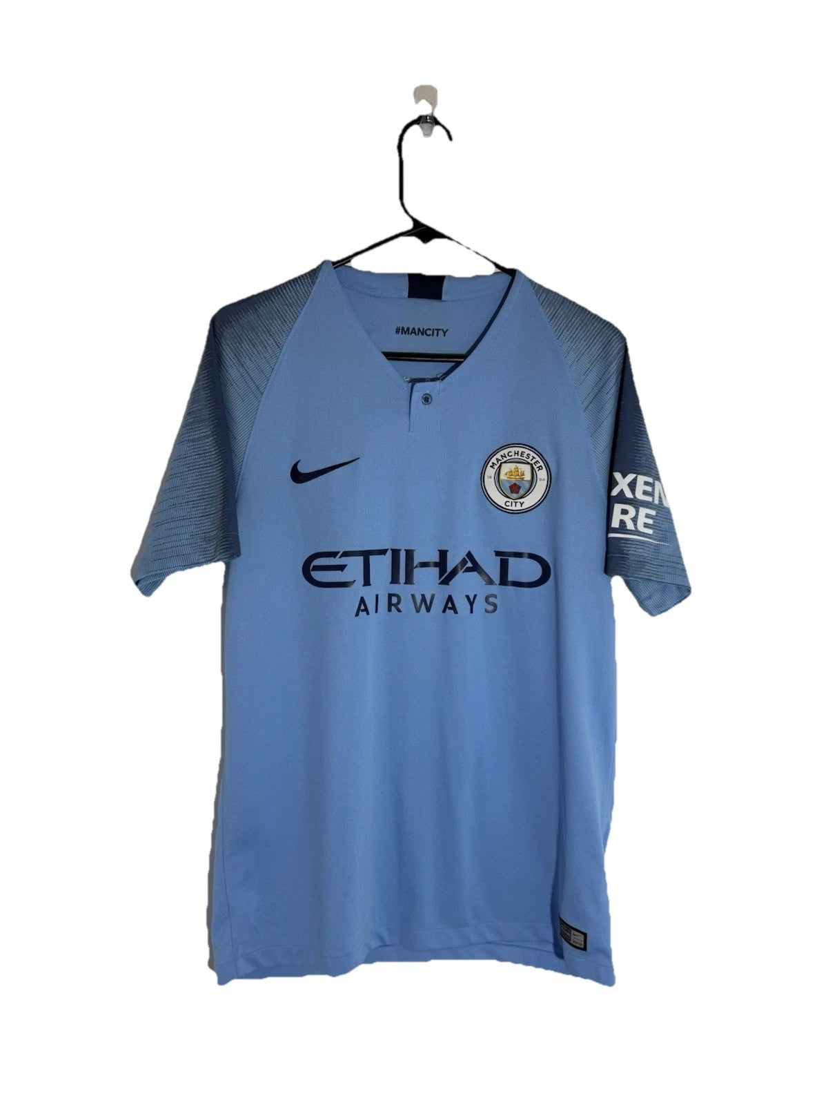 Manchester City Kompany #4 2018/19 Medium Home Excellent Condition 894431-489