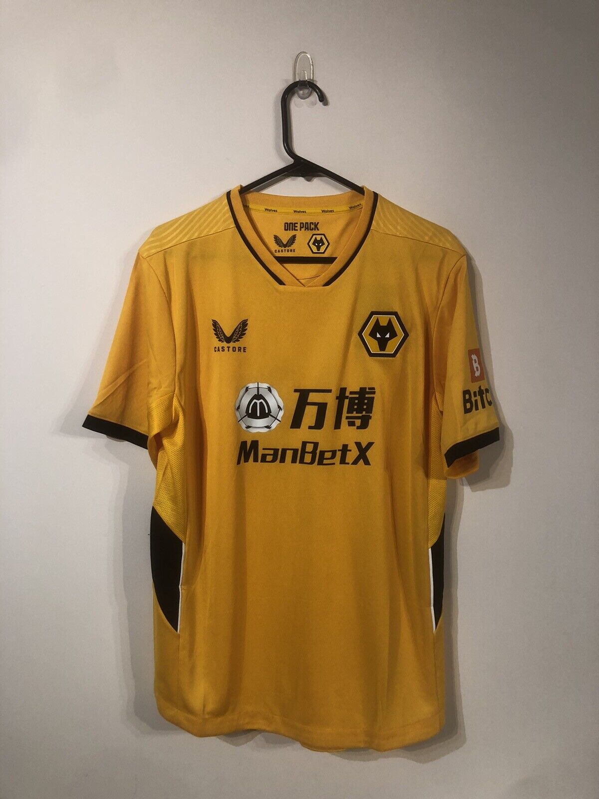 Neves #8 BNWT Wolves 2021/22 Euro Large Home Football Shirt Jersey Castore