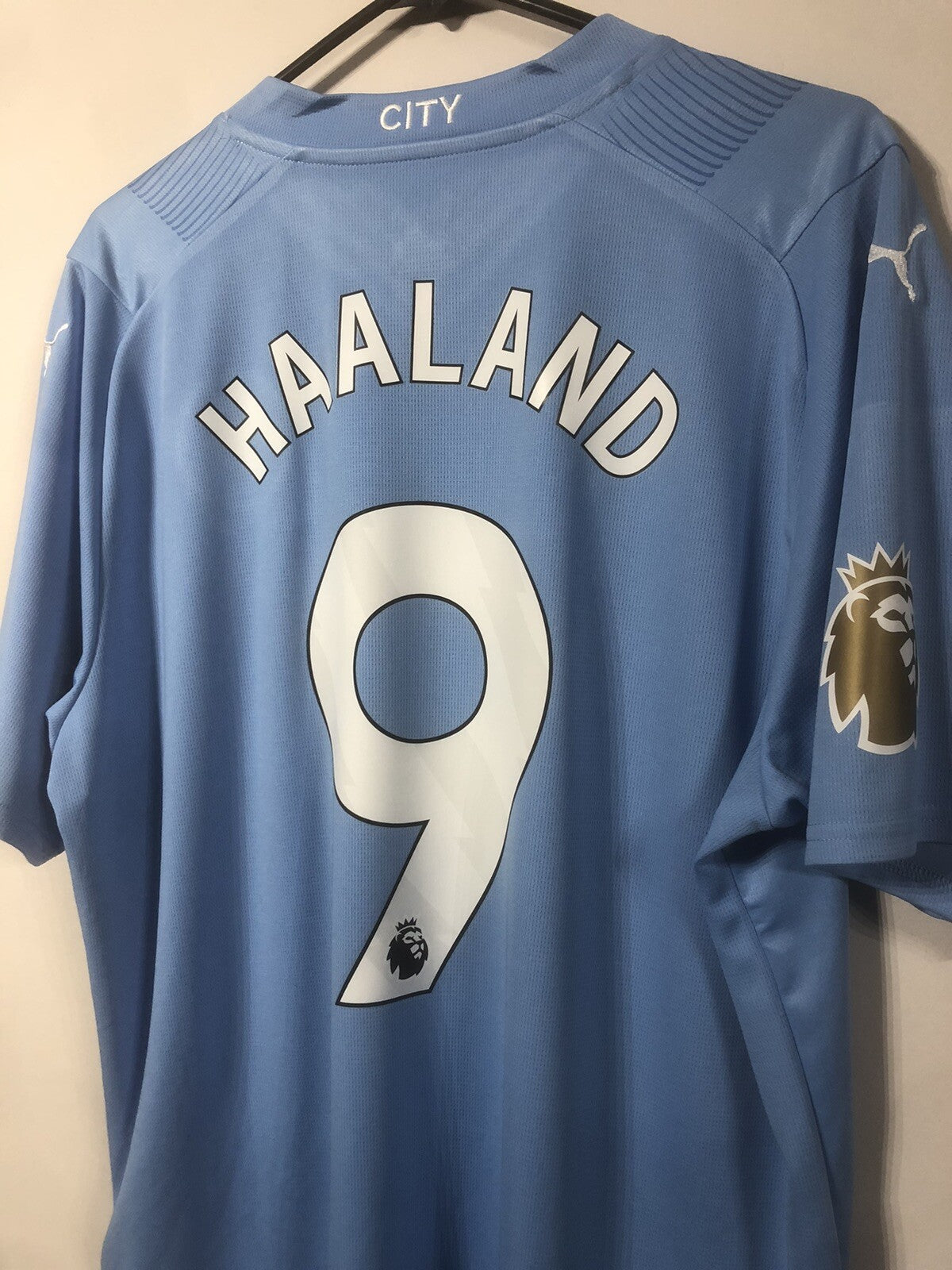 Manchester City Haaland #9 2023/24 XL Home Shirt Excellent Condition 770438-01