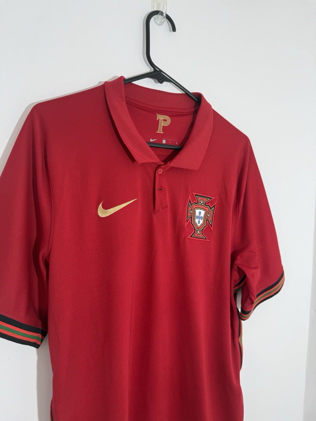 Portugal Ronaldo #7 2020 Home Large Shirt Nike Excellent Condition CD0704-687