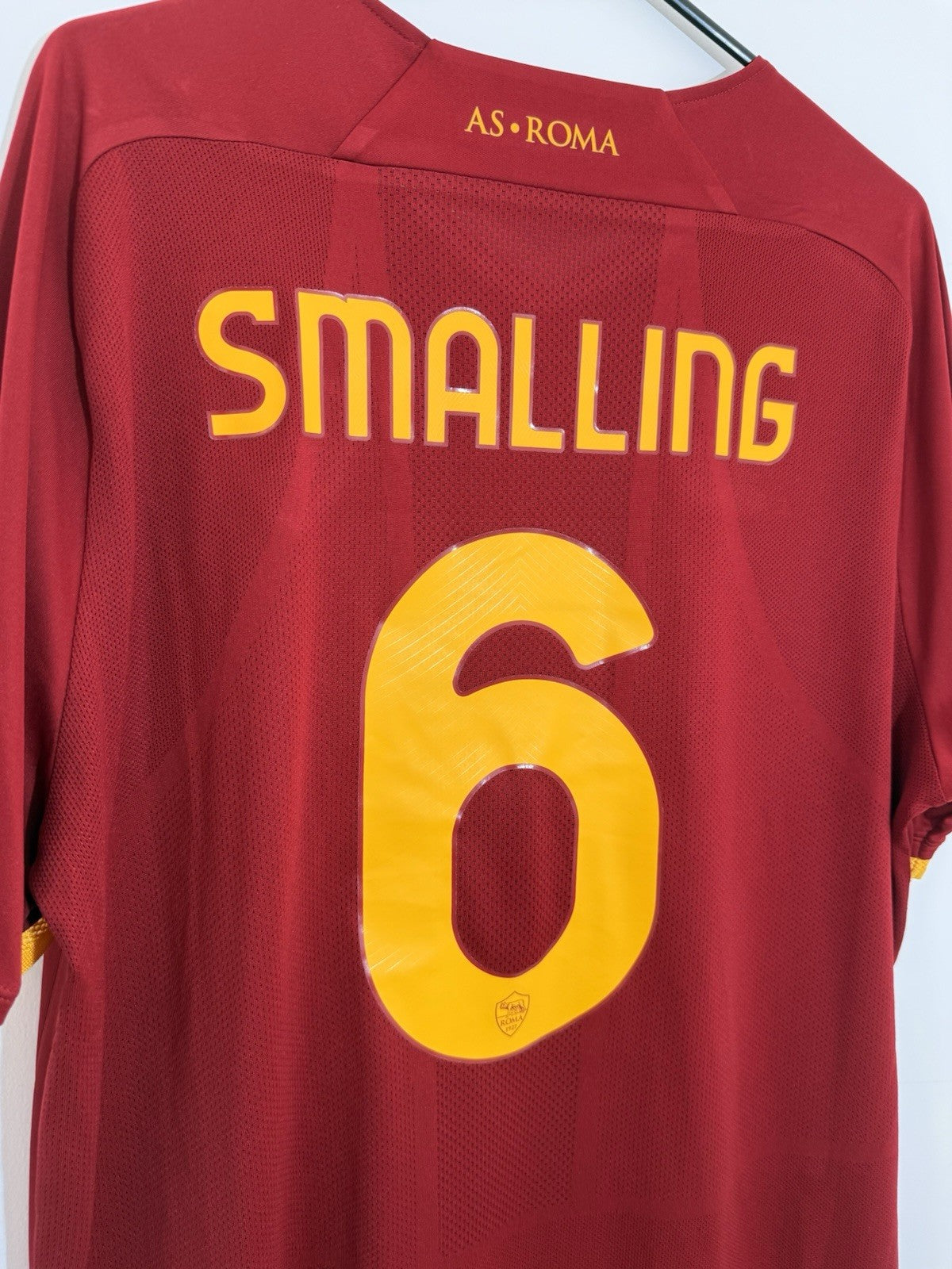 AS Roma Smalling #6 2021/22 XL Home Shirt New Balance Excellent Condition
