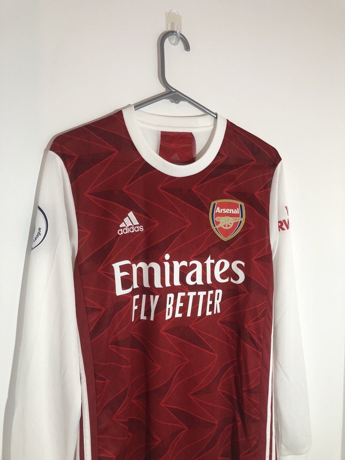 Arsenal Saka #7 2020/21 Small Long Sleeved Home Shirt BNWT FH7814