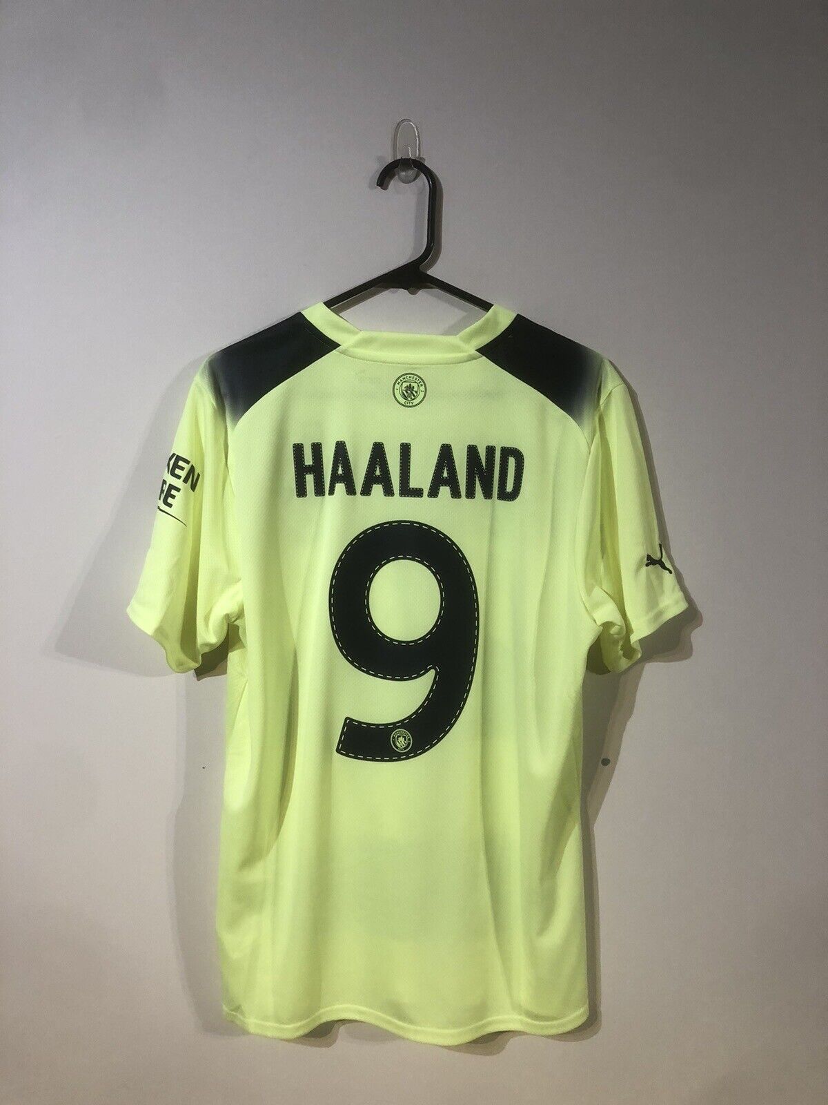 Haaland #9 Manchester City 2022/23 Treble Large 3rd Football Shirt Puma BNWT