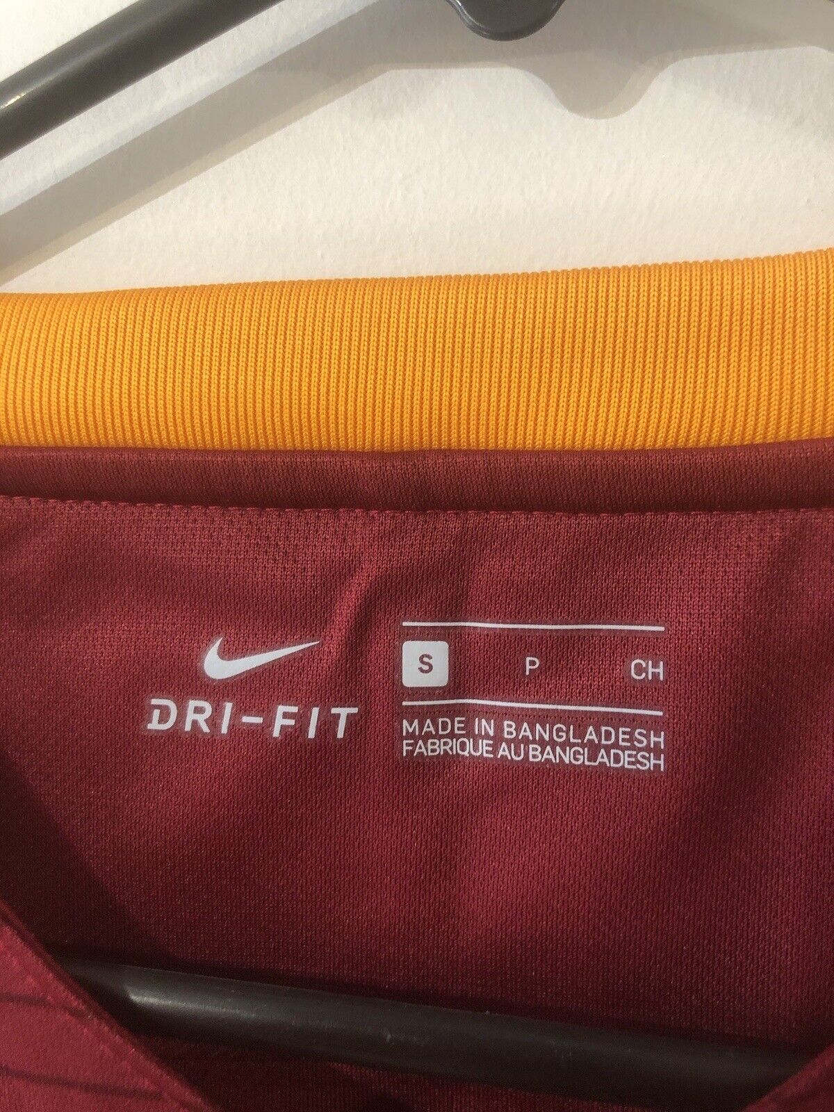 Perotti #8 AS Roma 2016/17 Small Home Football Shirt Nike Very Good Condition