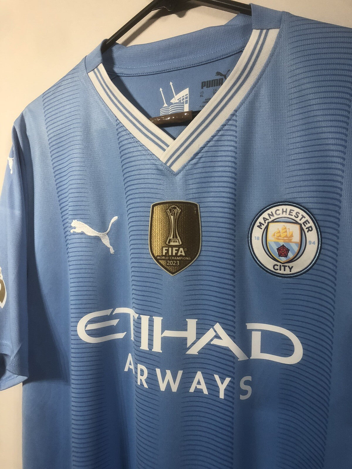 Manchester City Haaland #9 2023/24 XL Home Shirt Excellent Condition 770438-01