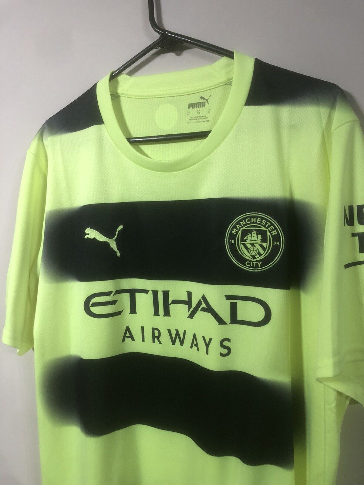 Haaland #9 Manchester City 2022/23 Treble XL 3rd Shirt Puma Excellent Condition