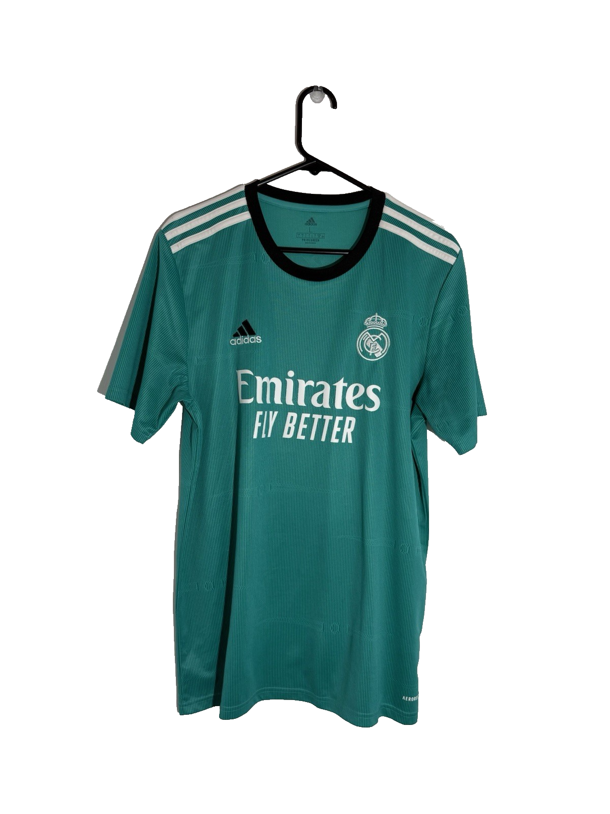 Real Madrid Hazard #7 2021/22 Large 3rd Shirt Excellent Condition H40951