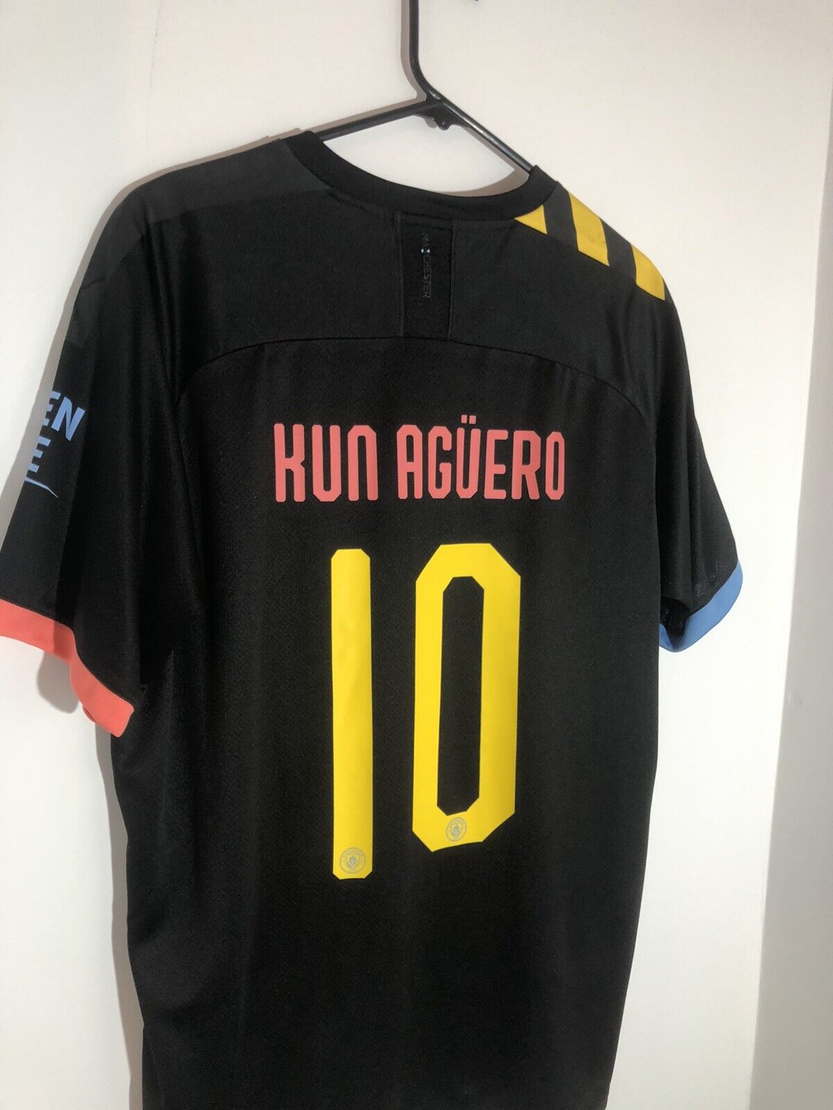 Kun Aguero 10 Manchester City 2019/20 Xl Away Excellent Condition 755590 02