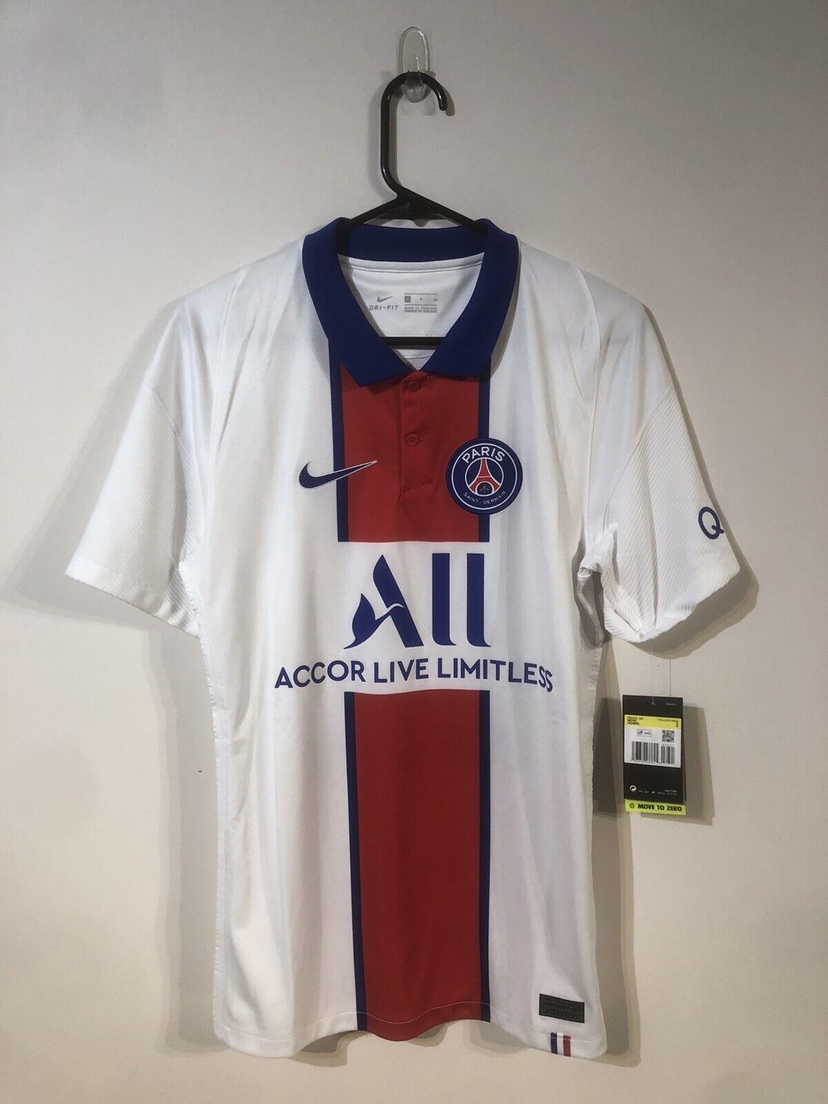 Mbappe #7 Paris St Germain 2020/21 Small Away Shirt Nike BNWT