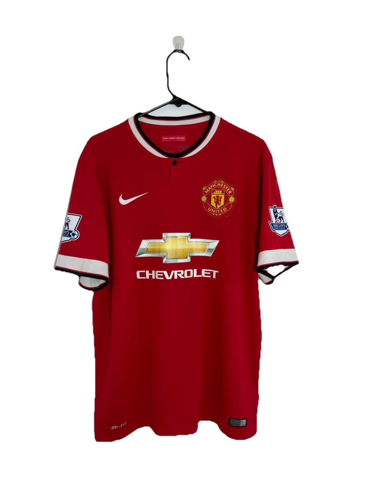 Manchester United Di Maria #7 2014/15 Large Home Excellent Conditio 611031-624
