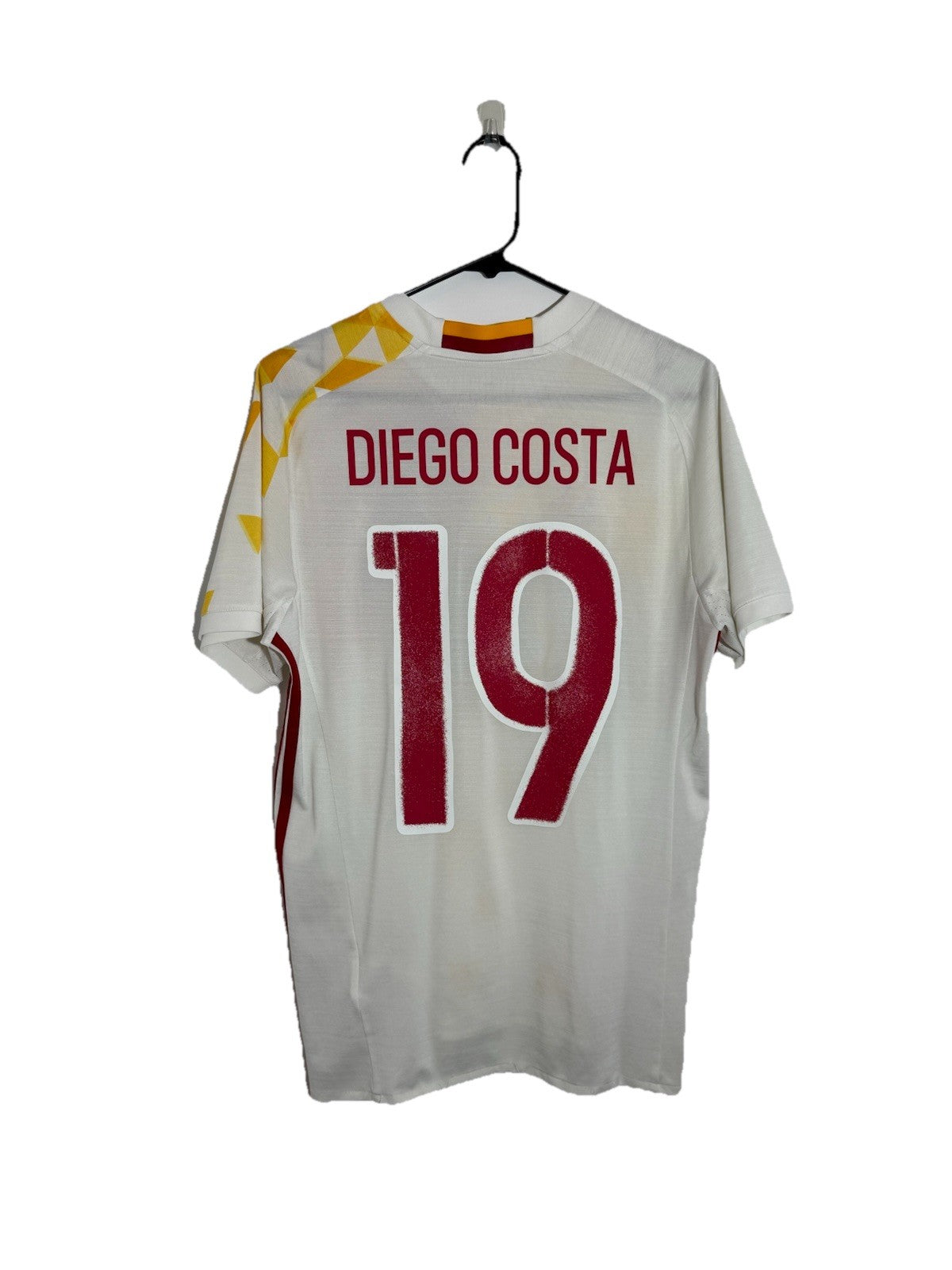 Spain Diego Costa #19 2016 Medium Away Shirt Adidas Excellent Condition AA0830