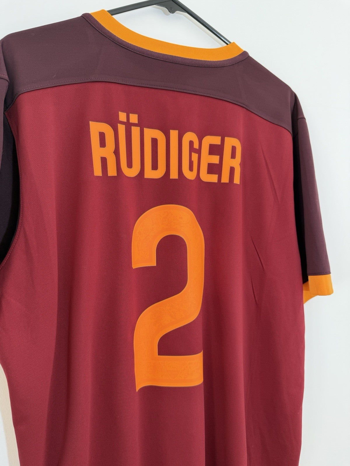 AS Roma Rudiger #2 2015/16 Home XL Shirt Excellent Condition 658924-678