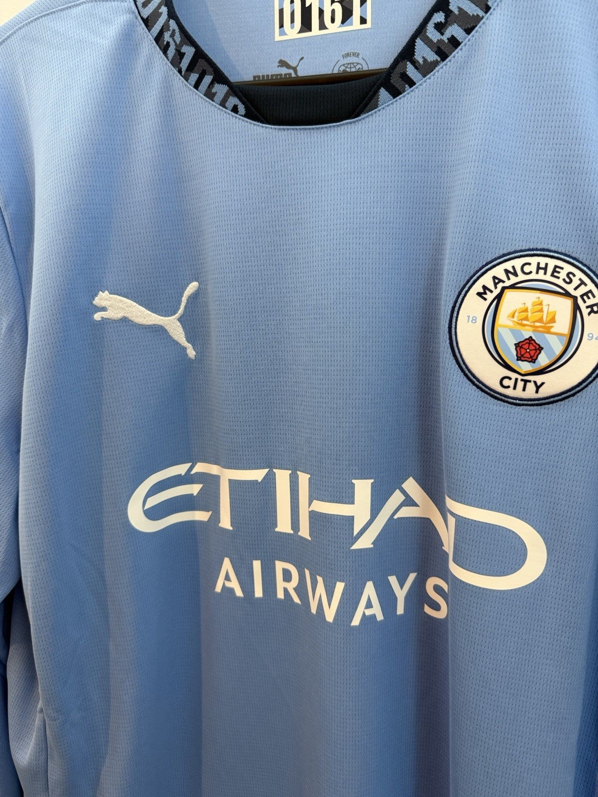 Manchester City Haaland #9 2024/25 Large LS Home BNWT 775076-01