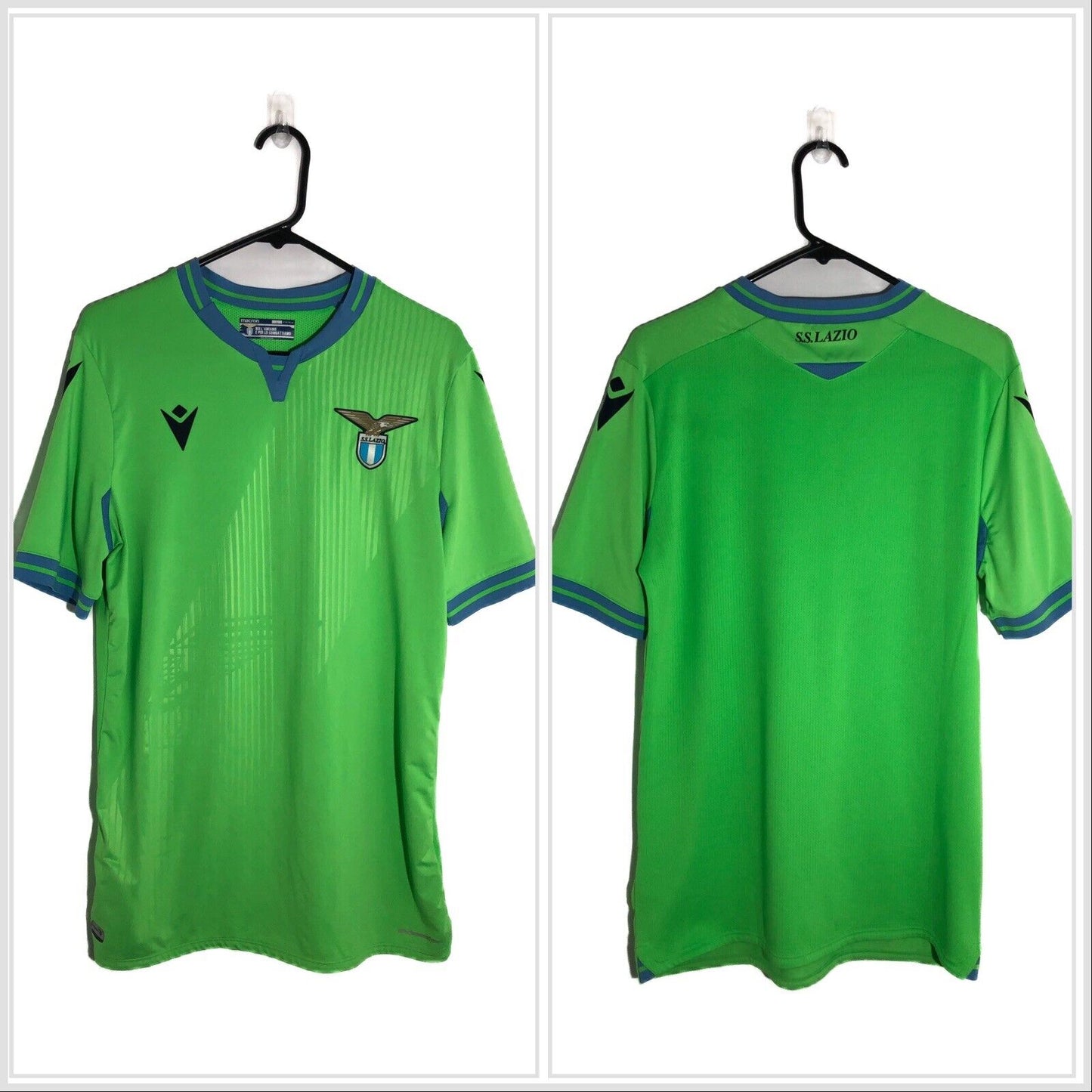 Lazio 2019 20 Away Large Shirt Macron Excellent Condition