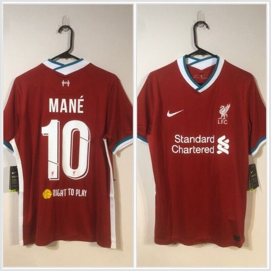 Mane #10 Liverpool Medium CL 2020/21 Home Shirt Jersey Nike BNWT