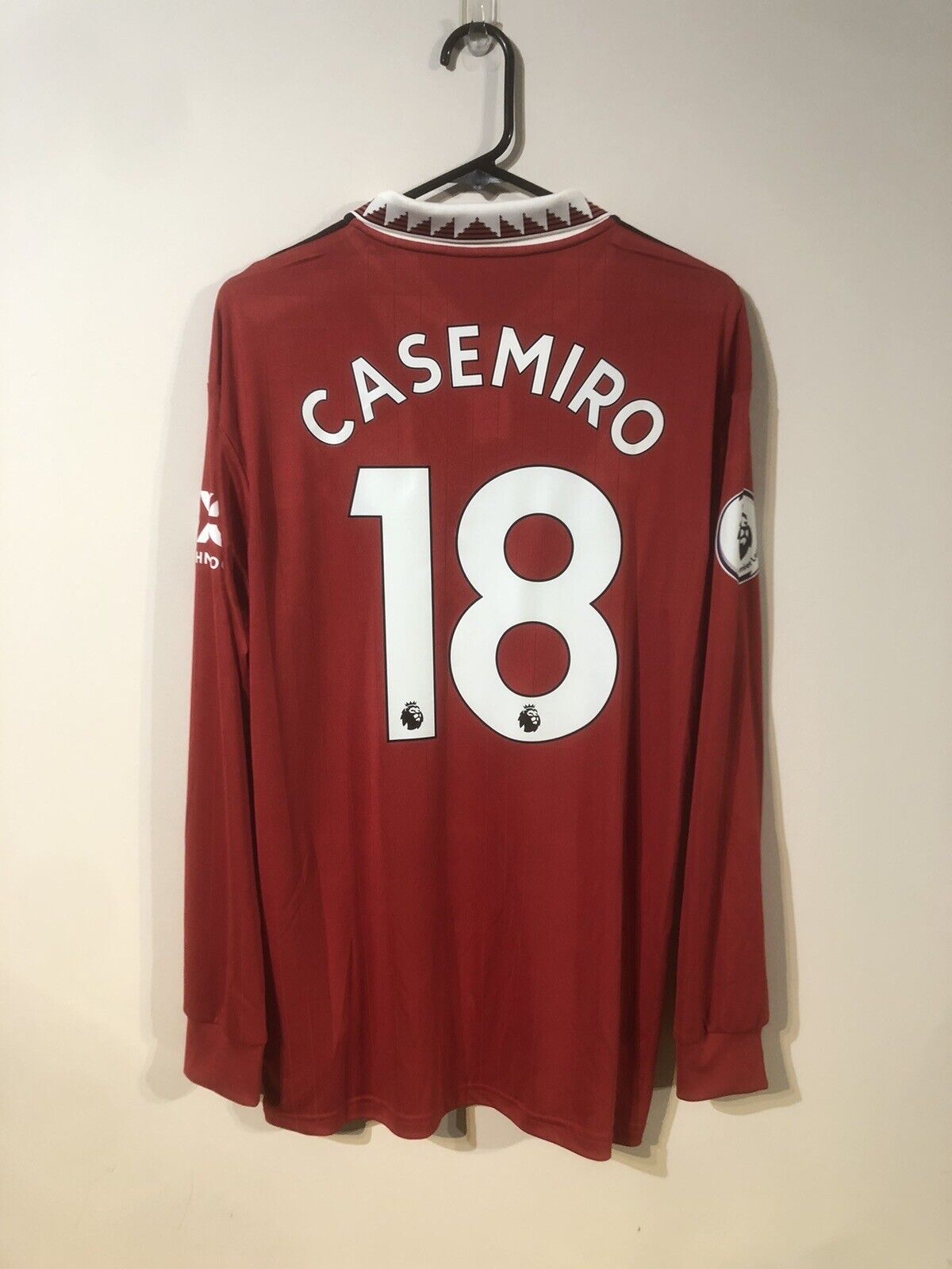 Casemiro #18 Manchester United 2022/23 Home Medium L/S Shirt Adidas BNWT
