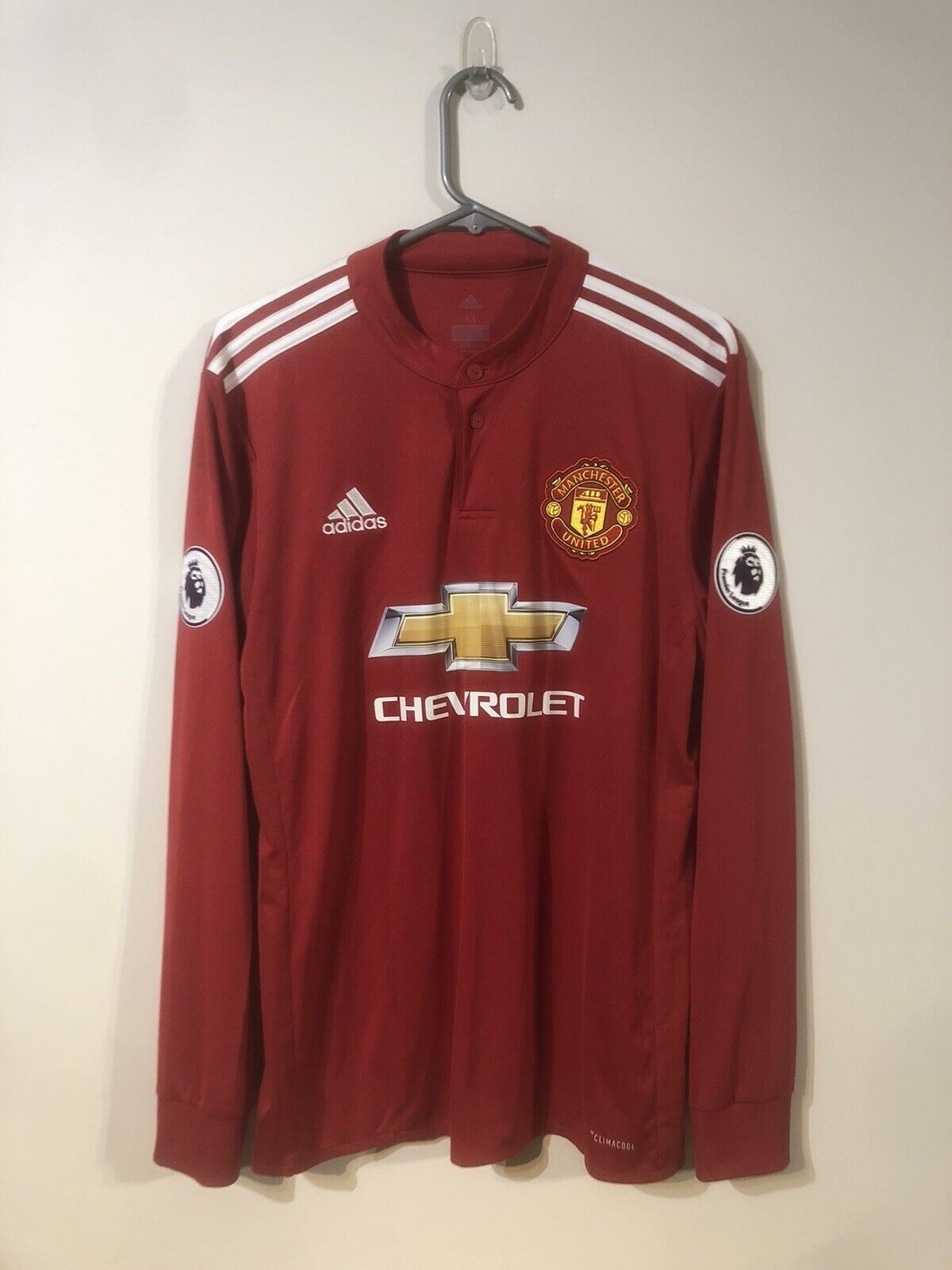 Rashford #19 Manchester United 2017/18 Home Medium L/S Shirt Excellent Condition