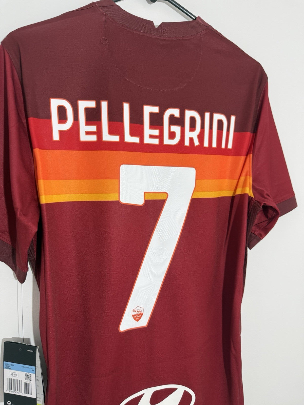 AS Roma Pellegrini #7 2020/21 Medium Home Shirt Nike BNWT CD4248-614