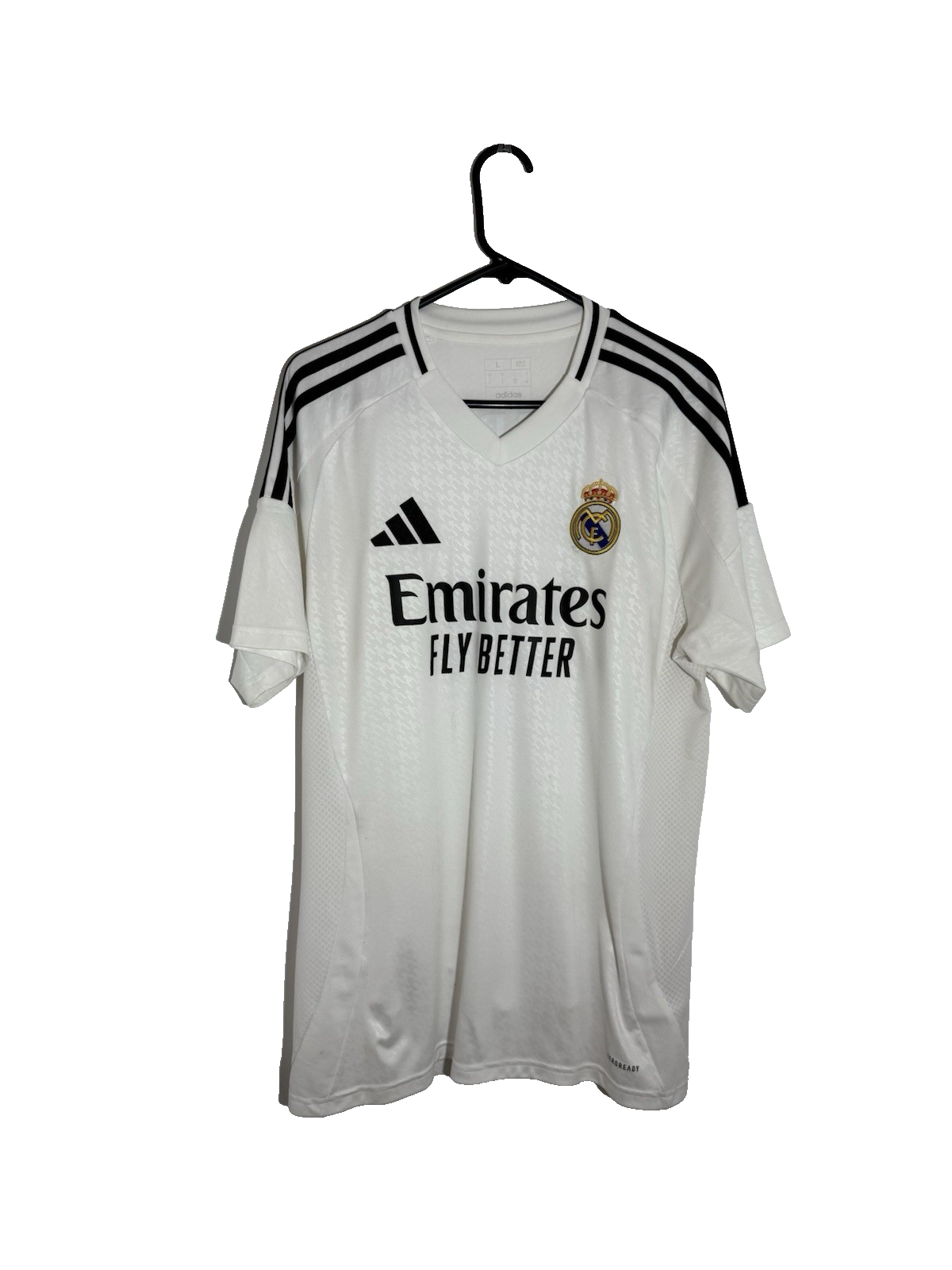 Real Madrid Mbappe #9 2024/25 Large Home Shirt Excellent Condition IU5011
