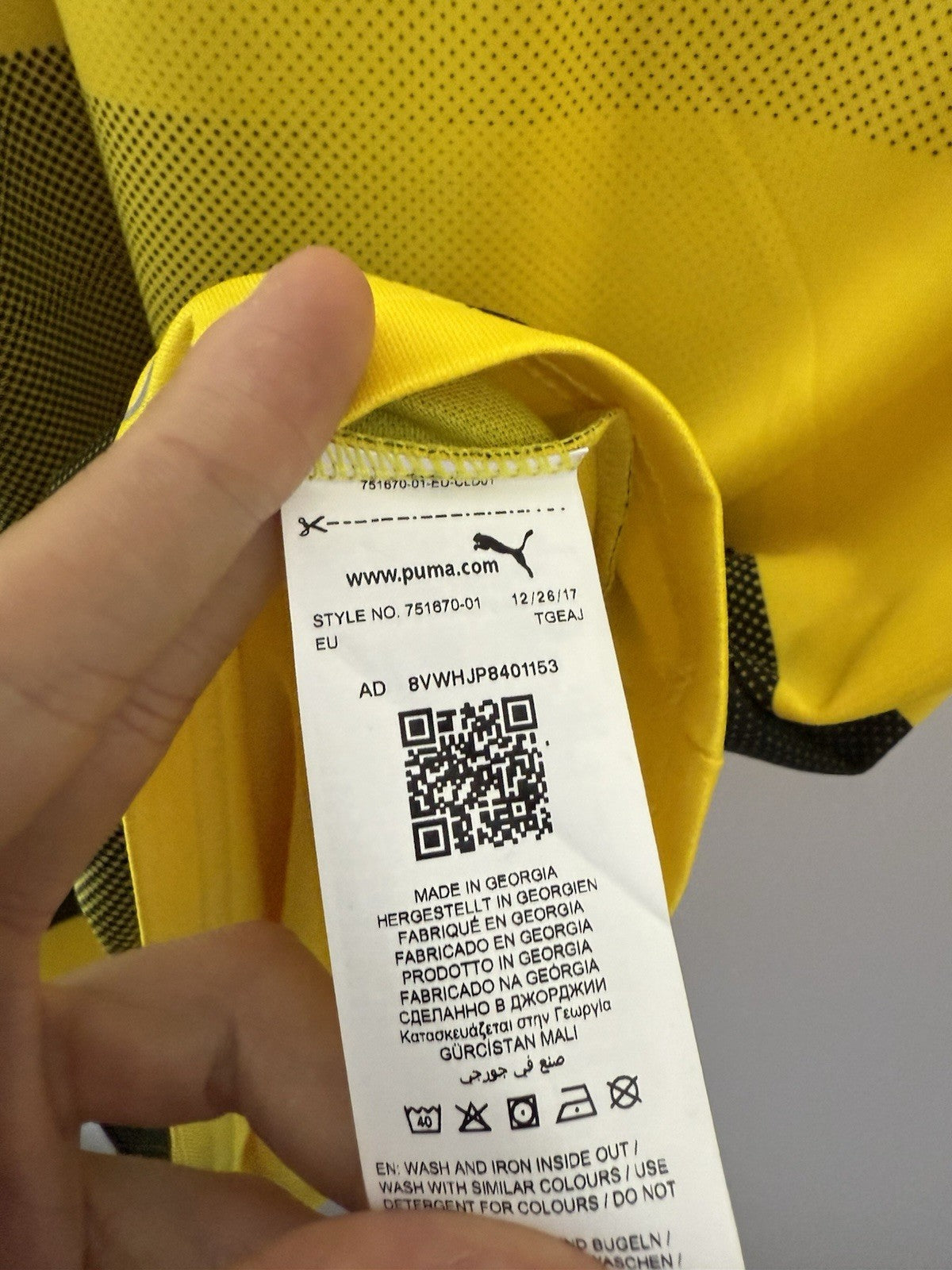 Borussia Dortmund M. Gotze #10 2017/18 Large Home Shirt Puma BNWT 751670-01