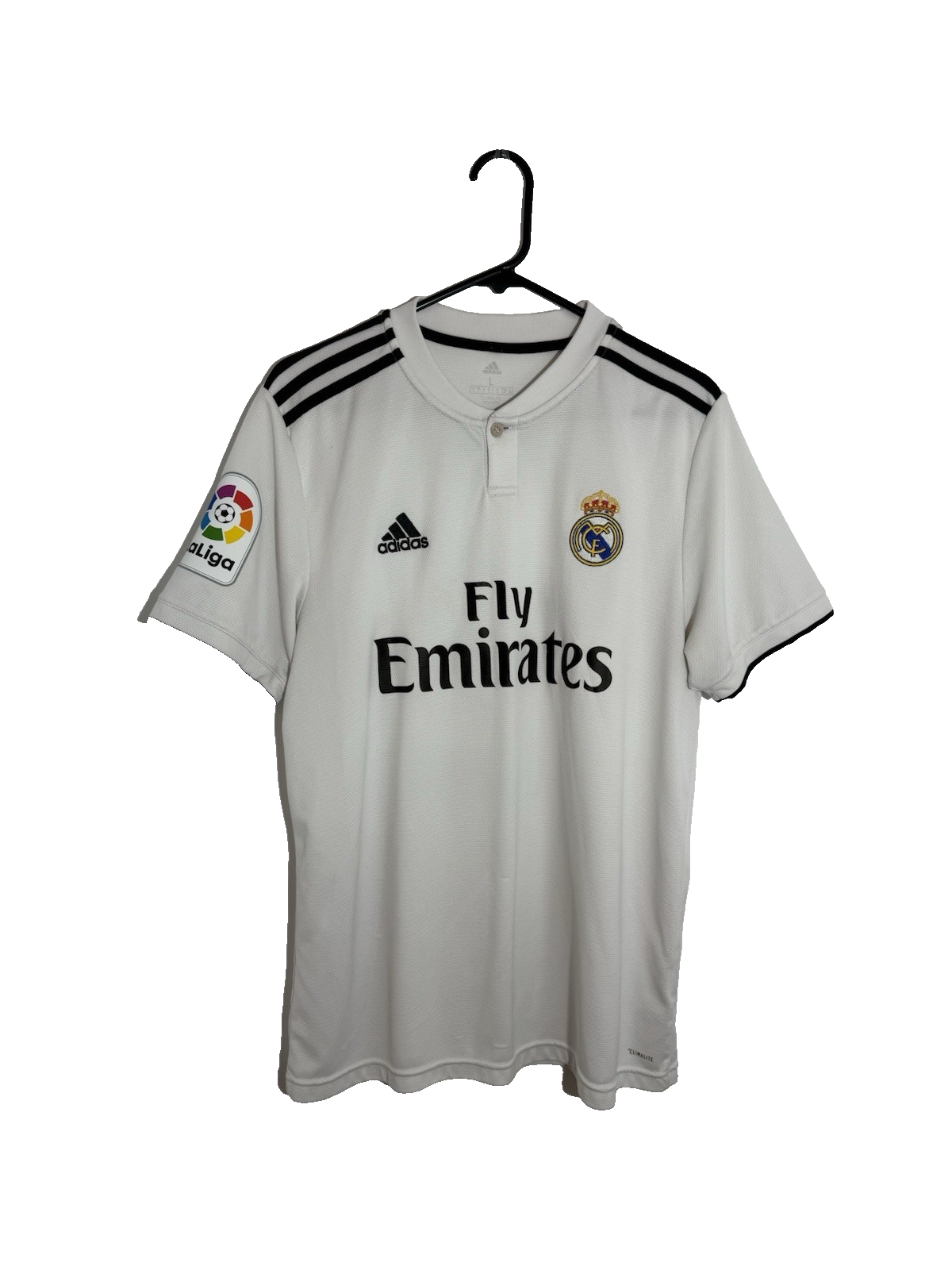 Real Madrid Carvajal #2 2018/19 Home Large Shirt Very Good Condition DH3372