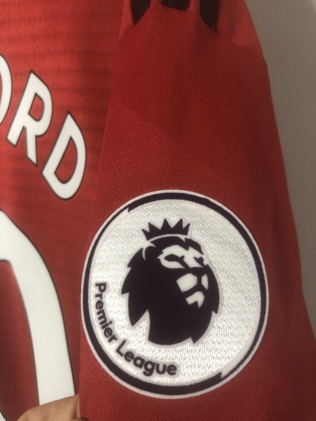 Rashford 10 Manchester United Large Ls 2018 19 Home Excellent Condition Cg0047