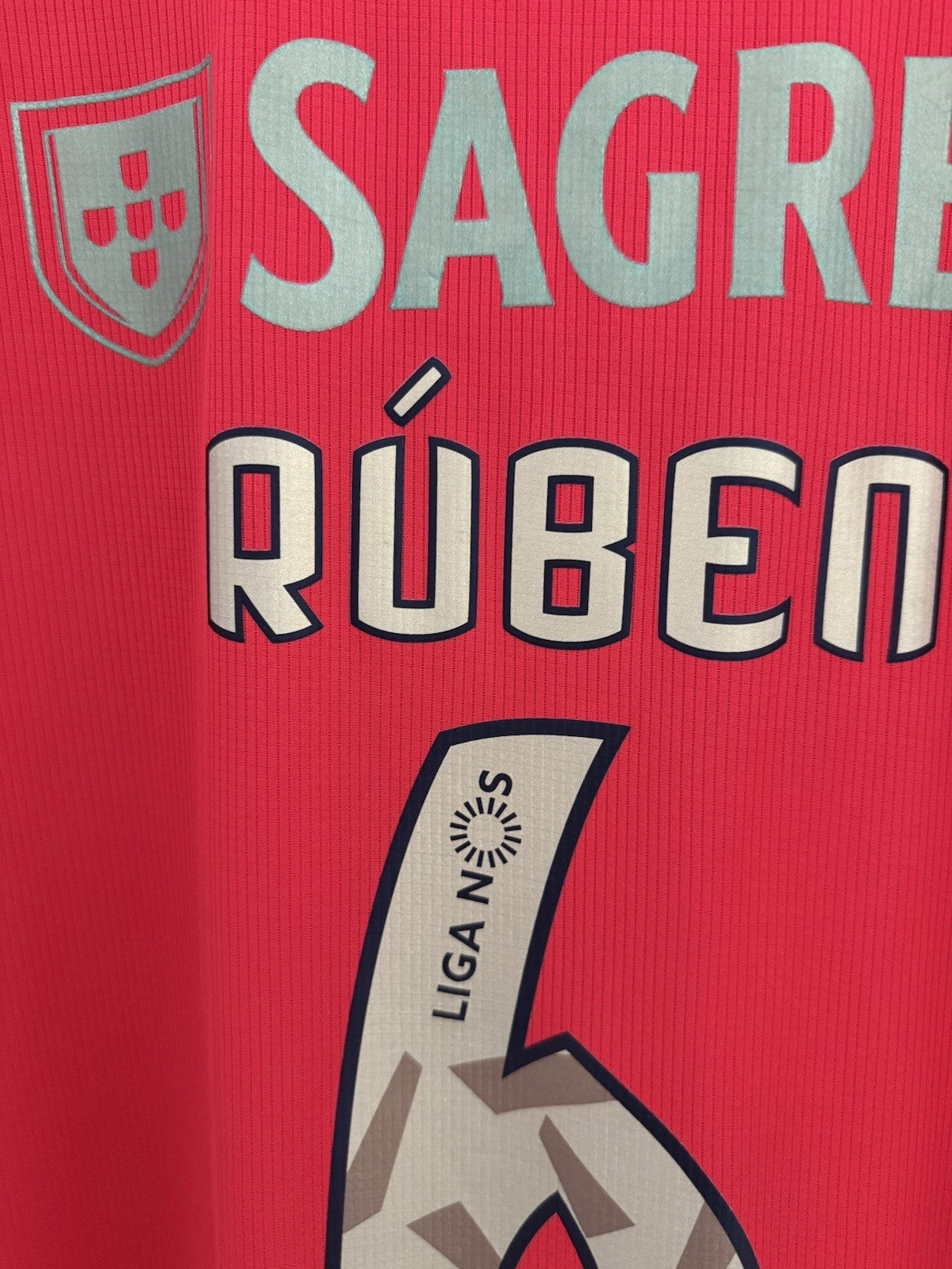 Benfica Ruben #6 2020/21 XL Home Shirt Excellent Condition GJ9537