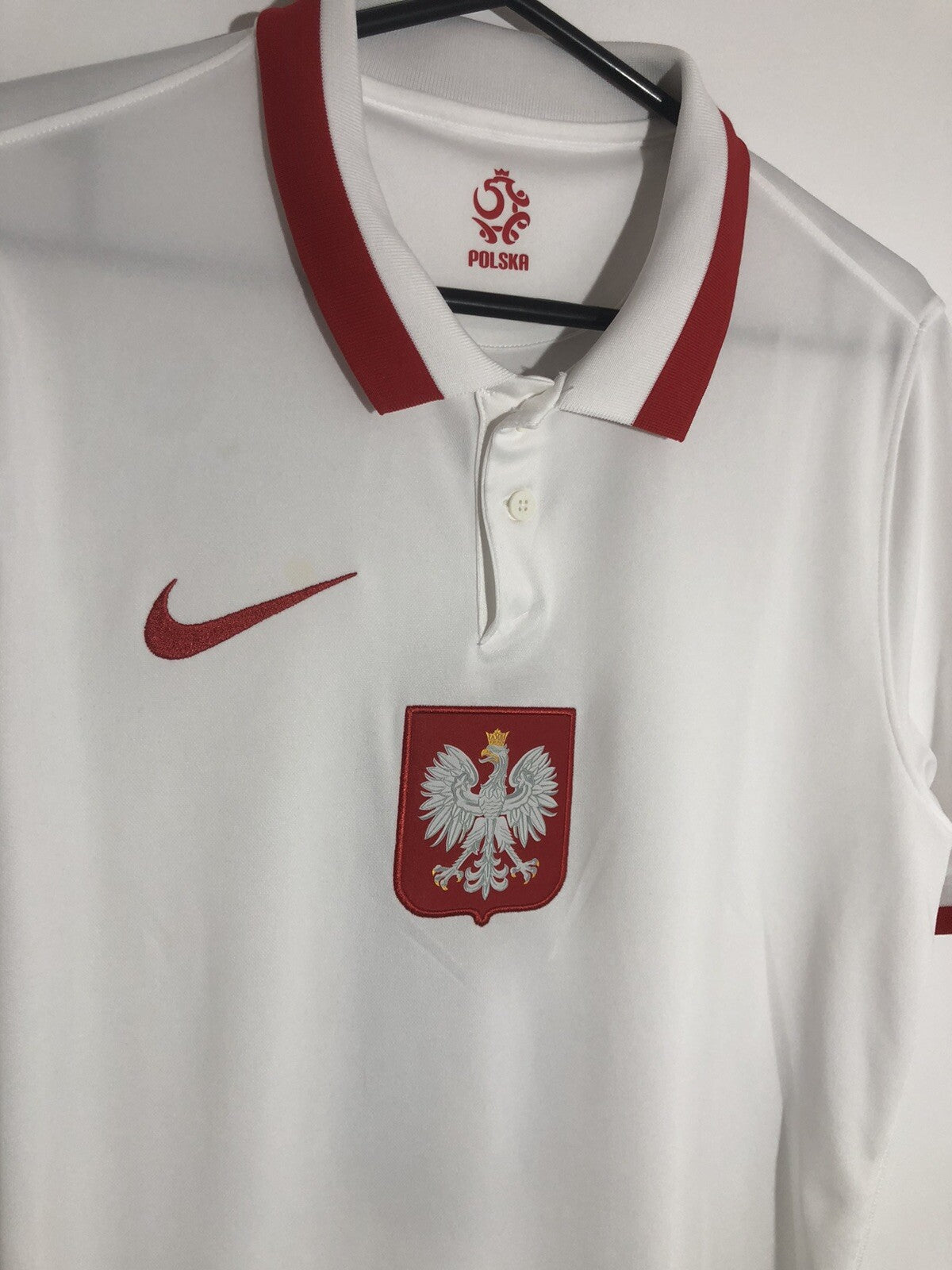 Poland Lewandowski #9 2020 Medium Home Shirt Excellent Condition CD0722-100