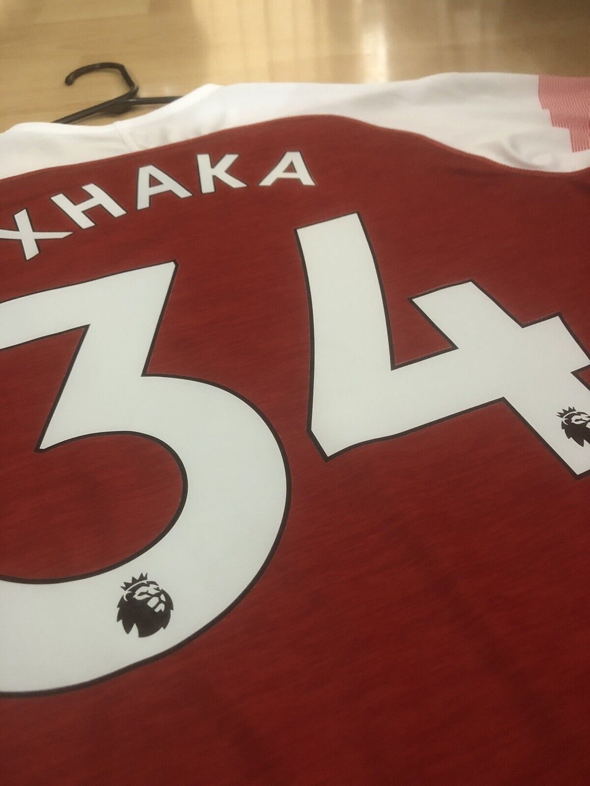 Xhaka #34 Arsenal 2018/19 Large Home Shirt Puma Excellent Condition 753209-12