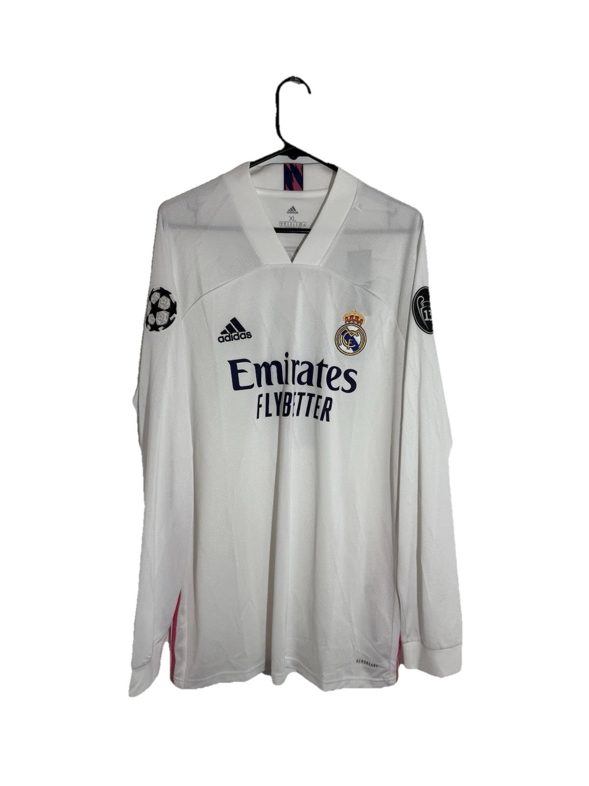 Real Madrid Benzema #9 2020/21 XL LS Home CL Shirt BNWT FQ7473